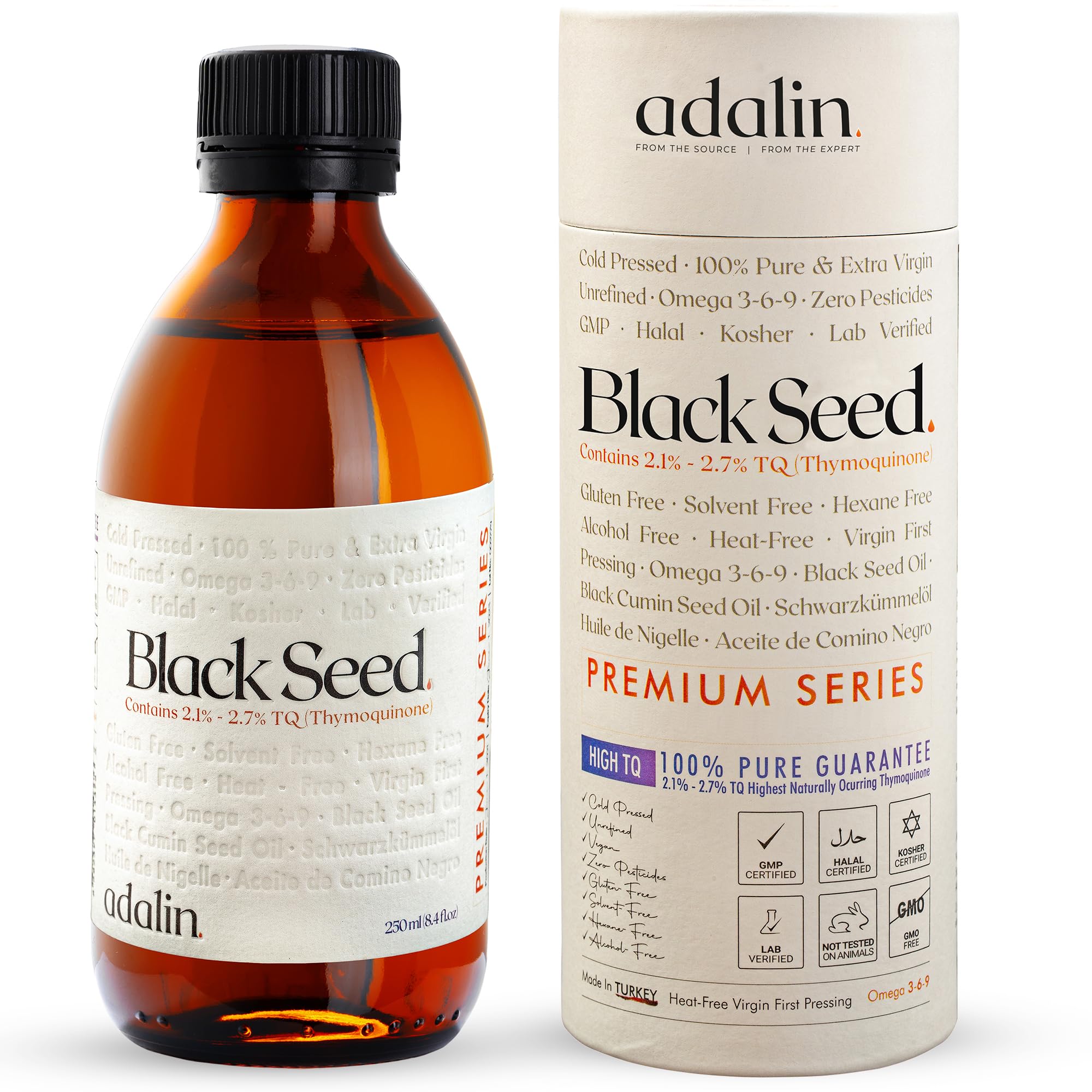 Foto 1 | Aceite De Semilla Negra Adalin 250 Ml Aceite De Semilla De Nigella Sativa 100% Puro - Venta Internacional.