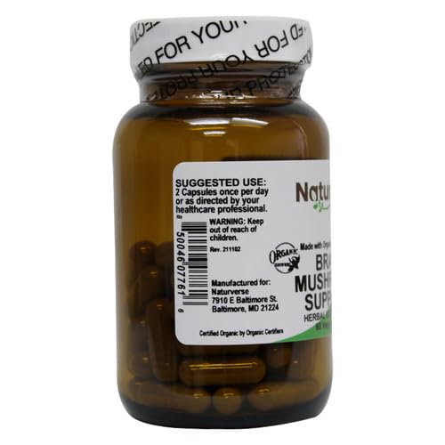 Foto 4 pulgar | Suplemento Naturverse Brain Mushroom Support Cog 60 Vegcaps - Venta Internacional.
