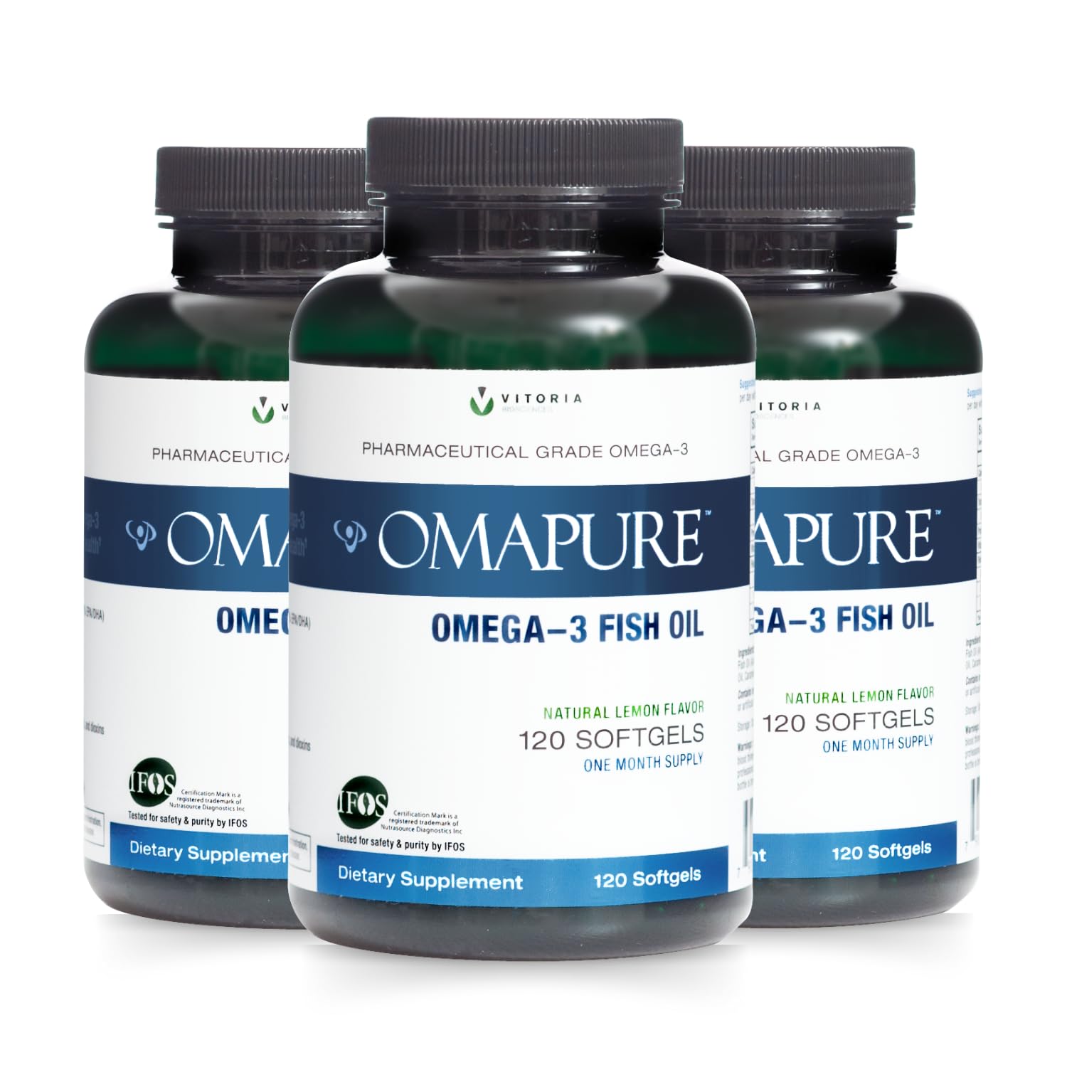 Foto 2 pulgar | Suplementos De Aceite De Pescado Omapure Omega-3 75% 3 Botellas 120 Cápsulas Blandas - Venta Internacional.