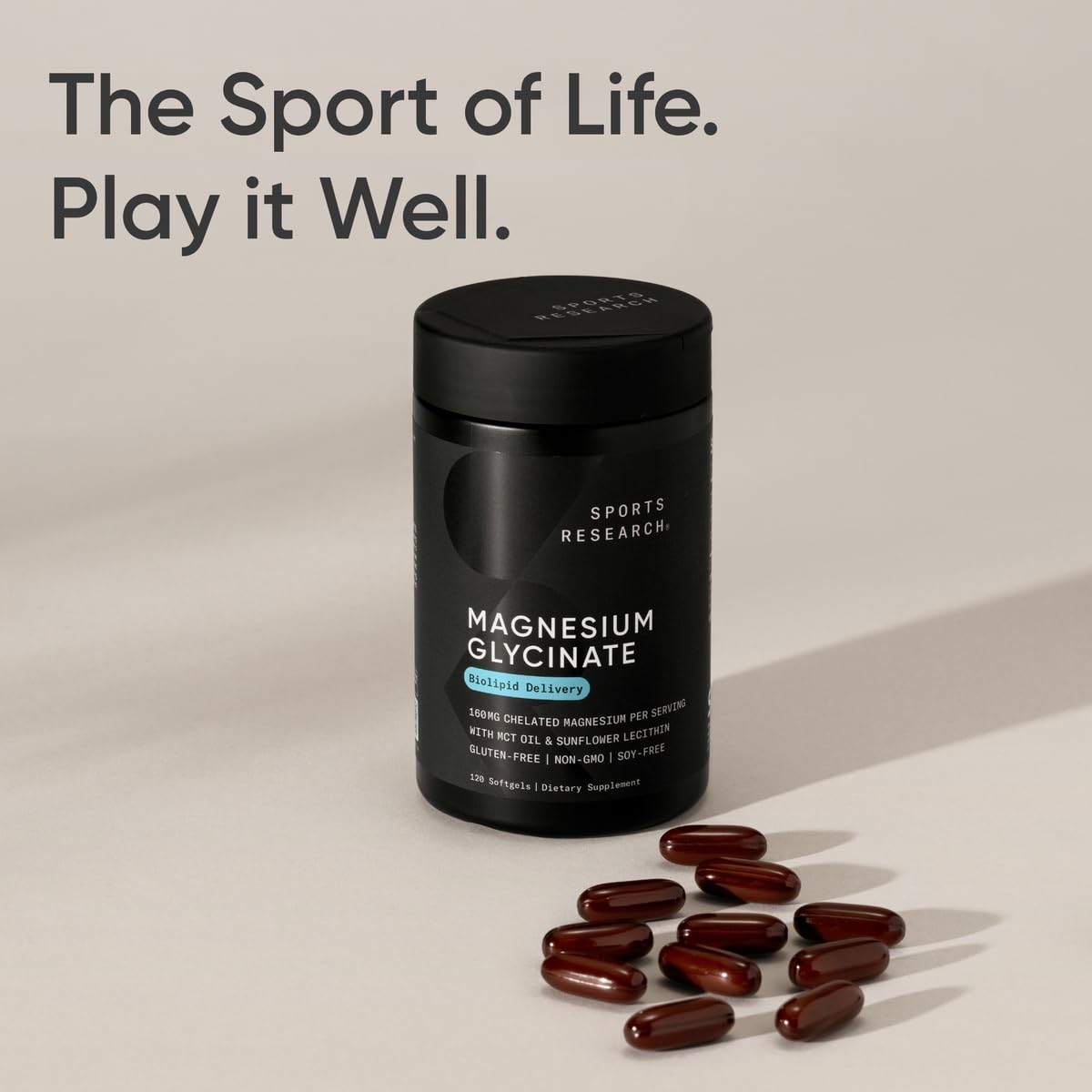 Foto 7 | Suplemento Sports Research, Glicinato De Magnesio, 160 Mg, 120 Cápsulas Blandas - Venta Internacional.