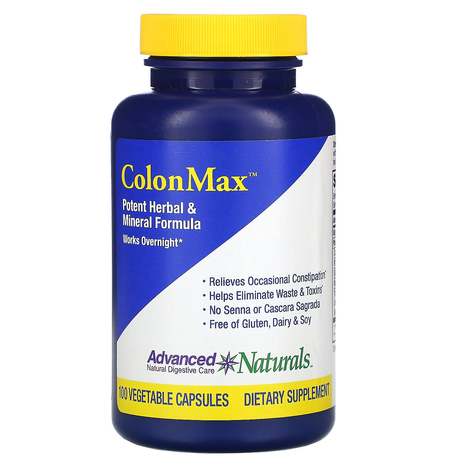 Suplemento Advanced Naturals Colonmax Caps, 100 Unidades - Venta Internacional.
