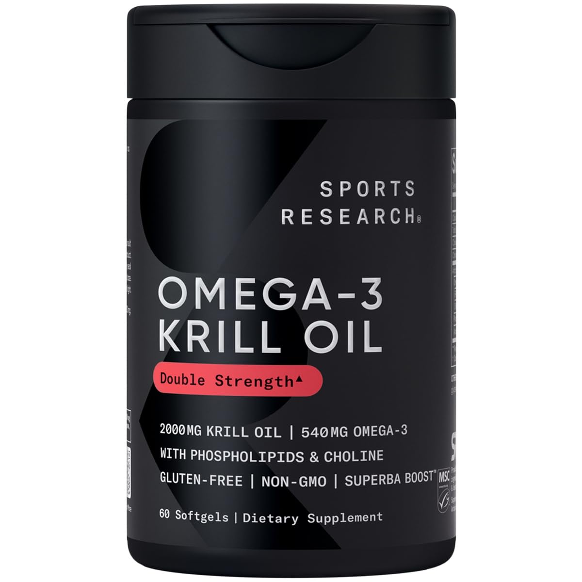 Foto 2 pulgar | Aceite de Krill Antártico Supplement Sports Research 2000 Mg 60 Cápsulas Blandas - Venta Internacional