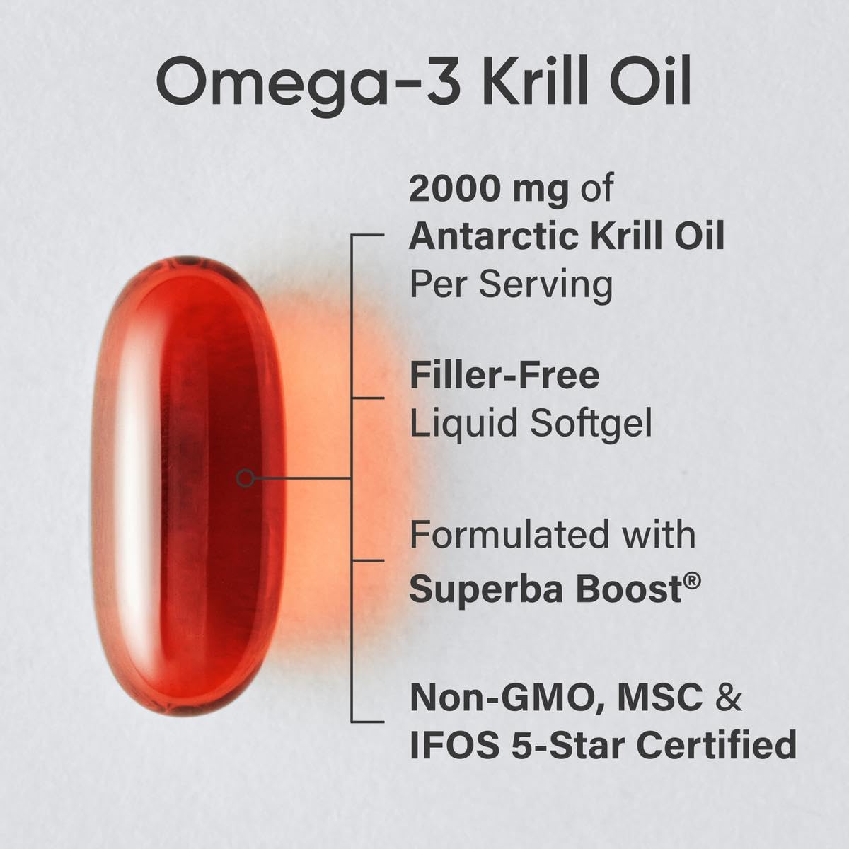 Foto 3 pulgar | Aceite de Krill Antártico Supplement Sports Research 2000 Mg 60 Cápsulas Blandas - Venta Internacional