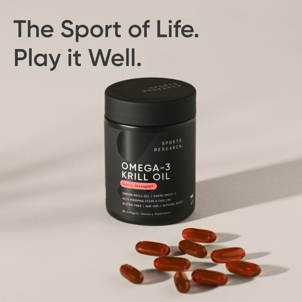 Foto 7 pulgar | Aceite de Krill Antártico Supplement Sports Research 2000 Mg 60 Cápsulas Blandas - Venta Internacional
