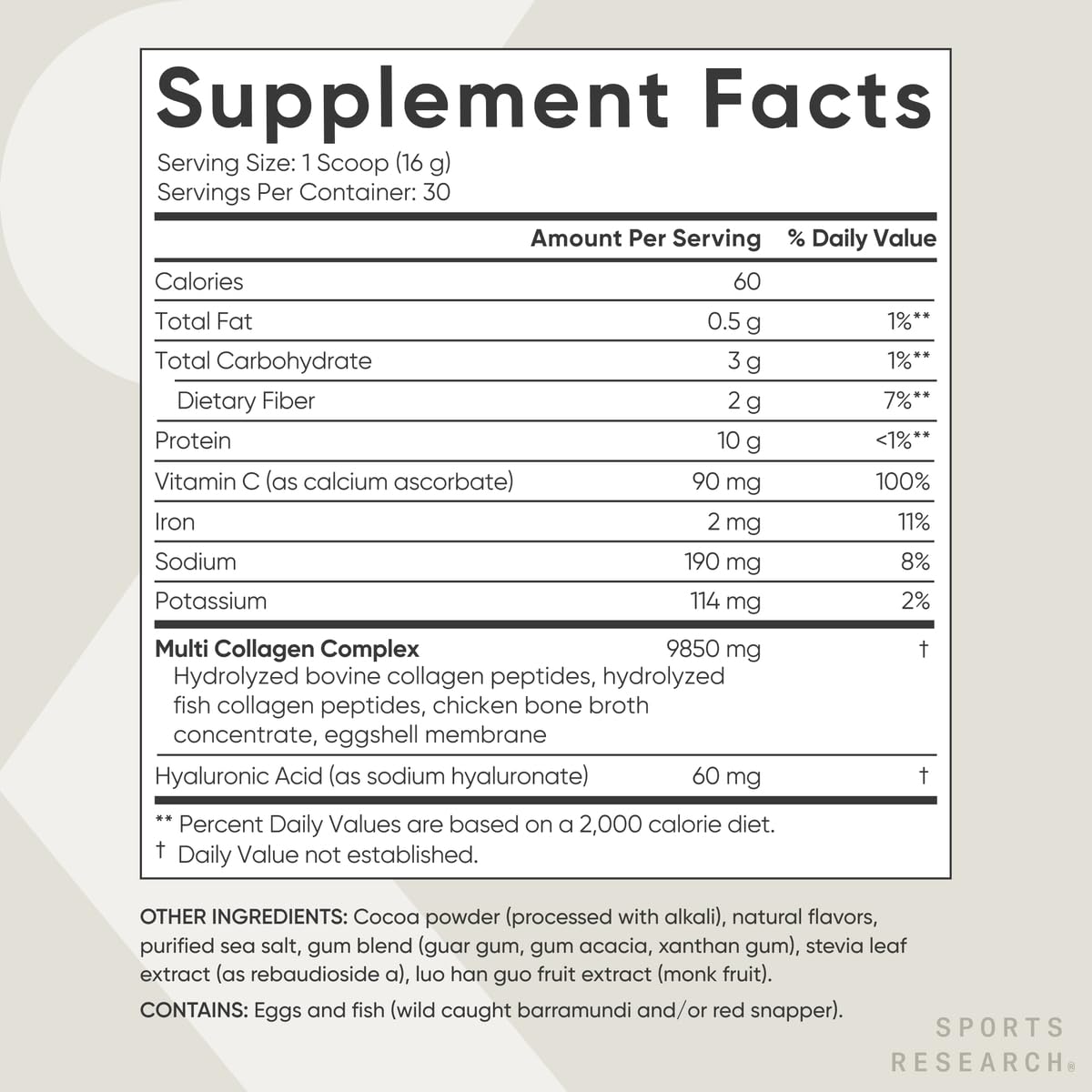 Foto 7 pulgar | Proteína de Colágeno en Polvo Sports Research Multi Type I II III V X - Venta Internacional