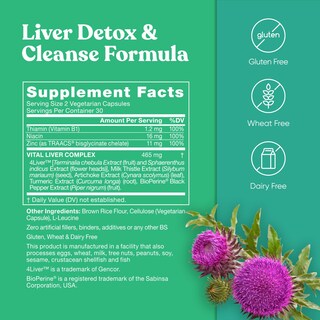Foto 6 | Suplemento Eu Natural Vital Liver Cleanse 9 En 1, 60 Cápsulas - Venta Internacional.