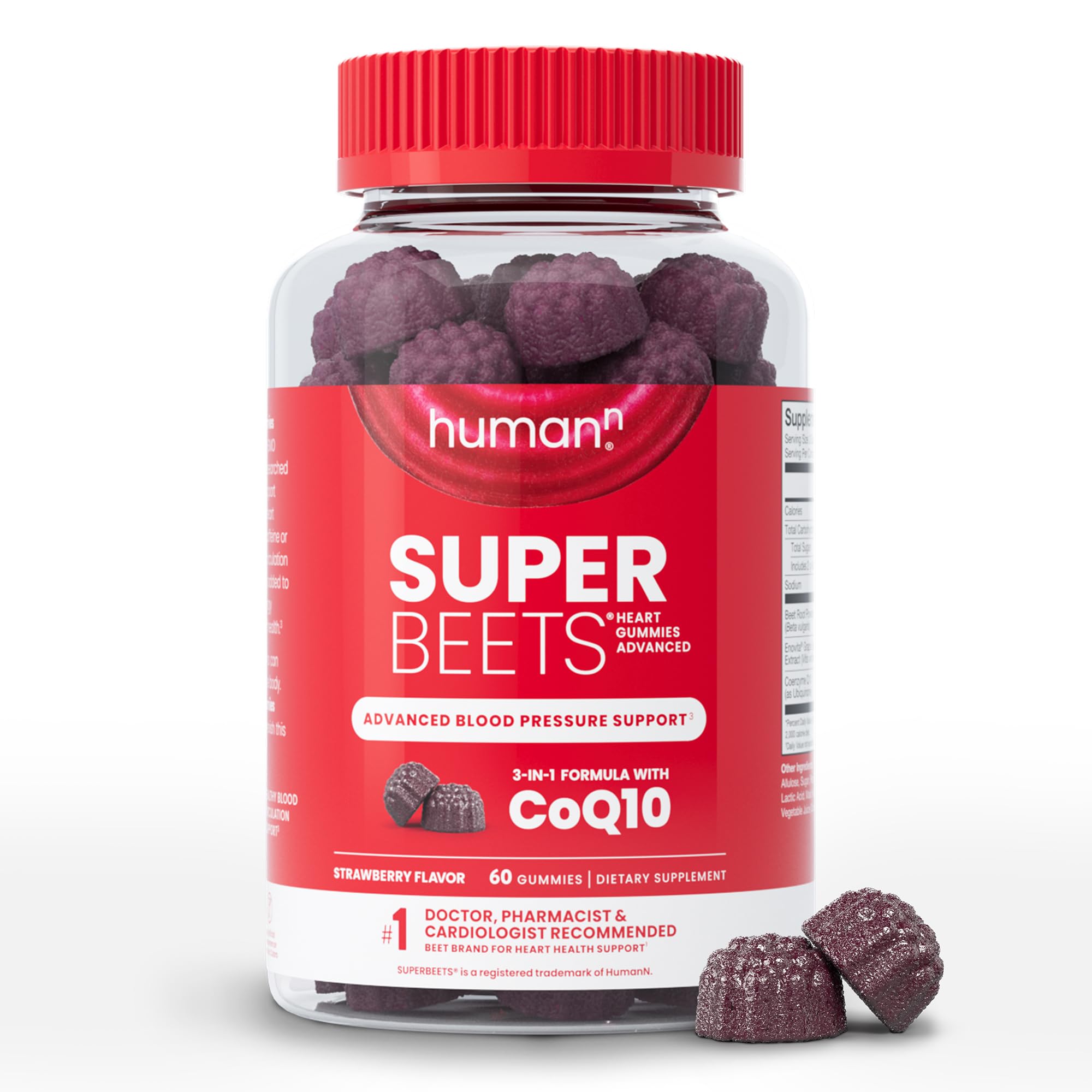 Suplementos Humann Superbeets Heart Gomies Advanced 60u - Venta Internacional.