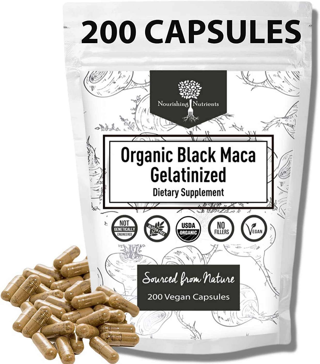 Foto 2 pulgar | Suplemento Nutritivo Y Nutritivo Black Ma Orgánica Gelatinizada - Venta Internacional.