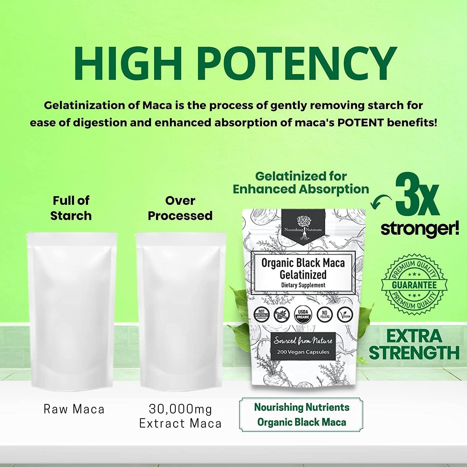 Foto 4 | Suplemento Nutritivo Y Nutritivo Black Ma Orgánica Gelatinizada - Venta Internacional.