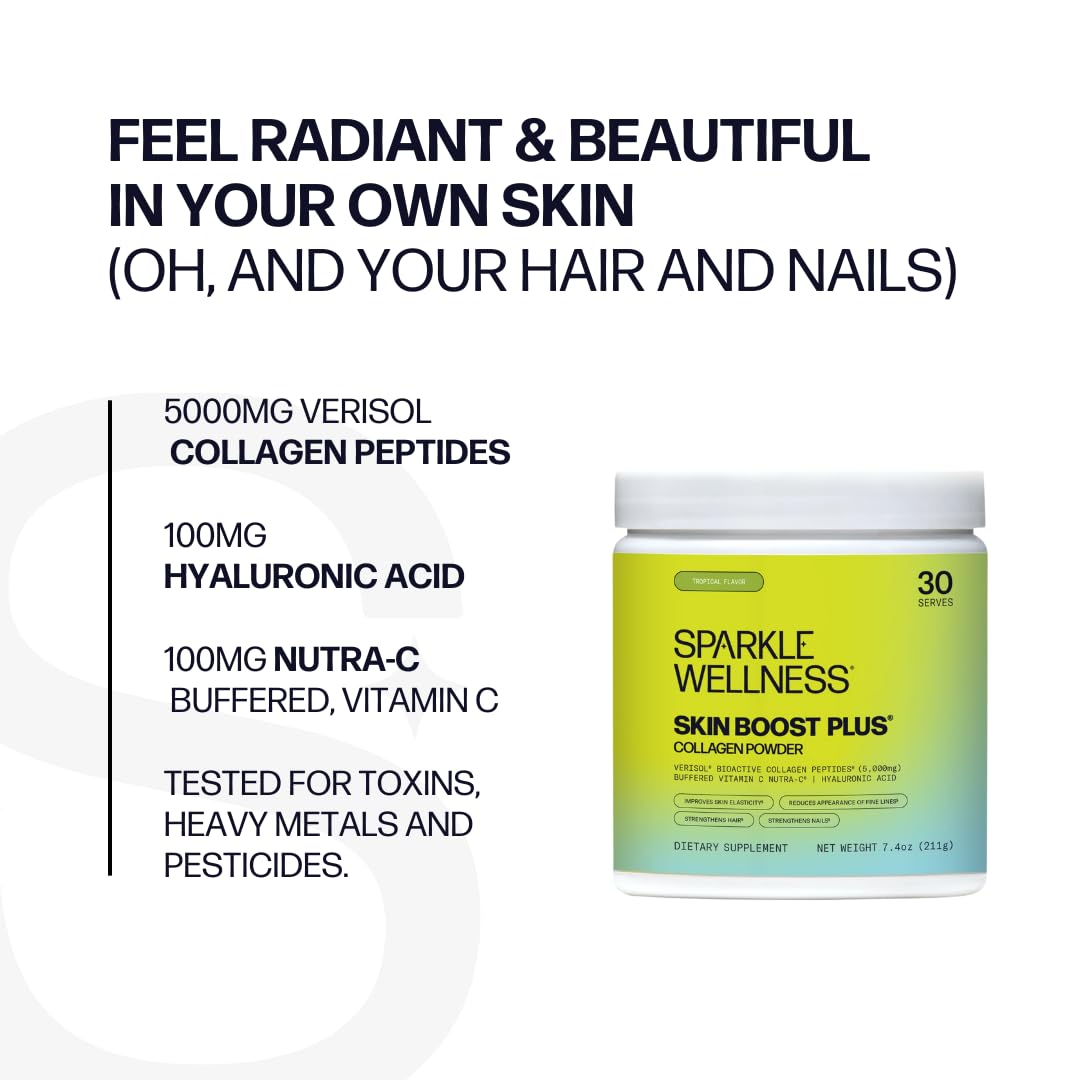 Foto 5 pulgar | Suplemento De Colágeno En Polvo Sparkle Wellness Skin Boost Plus - Venta Internacional.