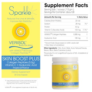 Foto 6 | Suplemento De Colágeno En Polvo Sparkle Wellness Skin Boost Plus - Venta Internacional.