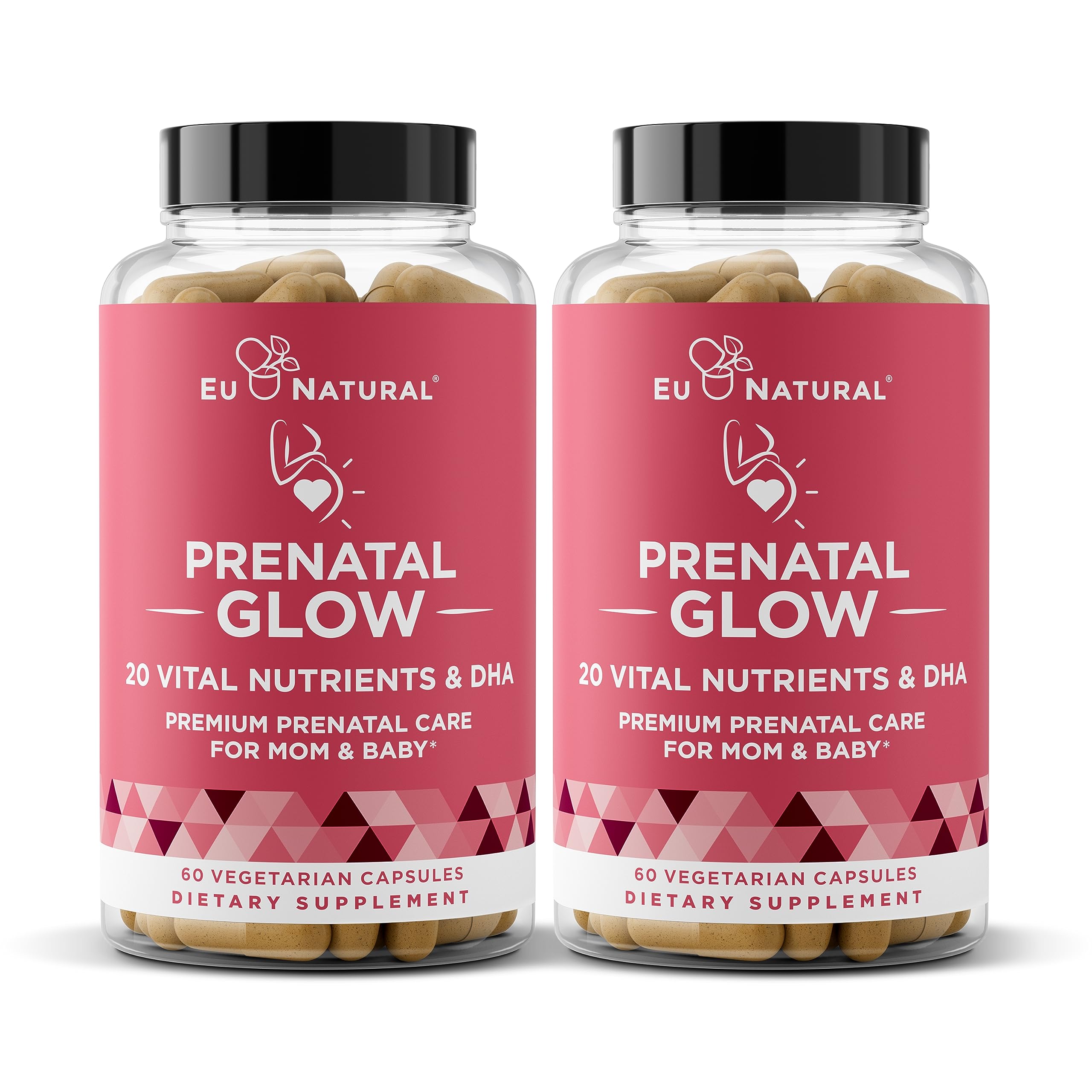 Prenatal Vitamins Glow Healthy, Folato Dha Para El Embarazo, 1200 Mcg - Venta Internacional.