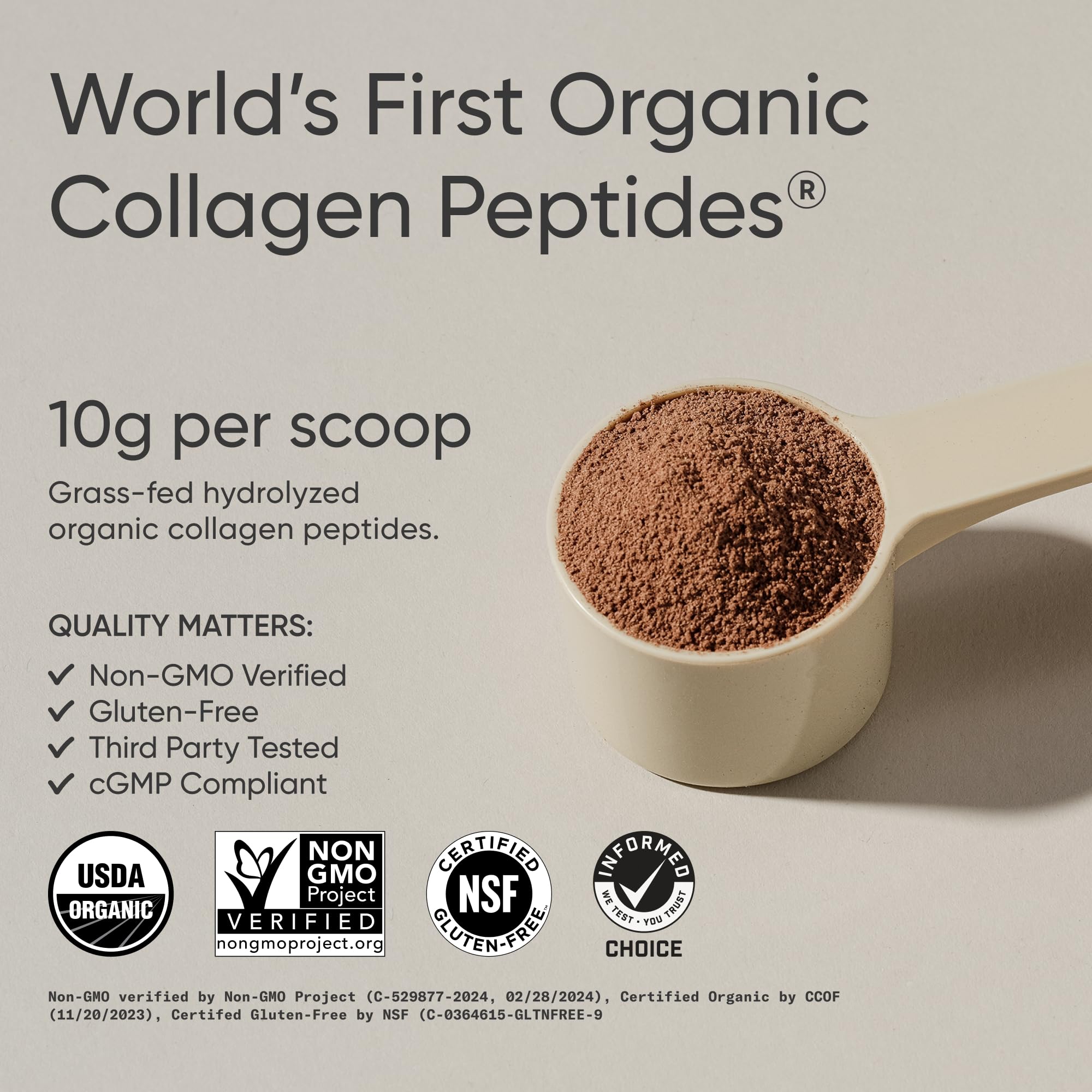 Foto 2 | Colágeno En Polvo Sports Research, Chocolate Negro Orgánico, 30 Porciones - Venta Internacional.