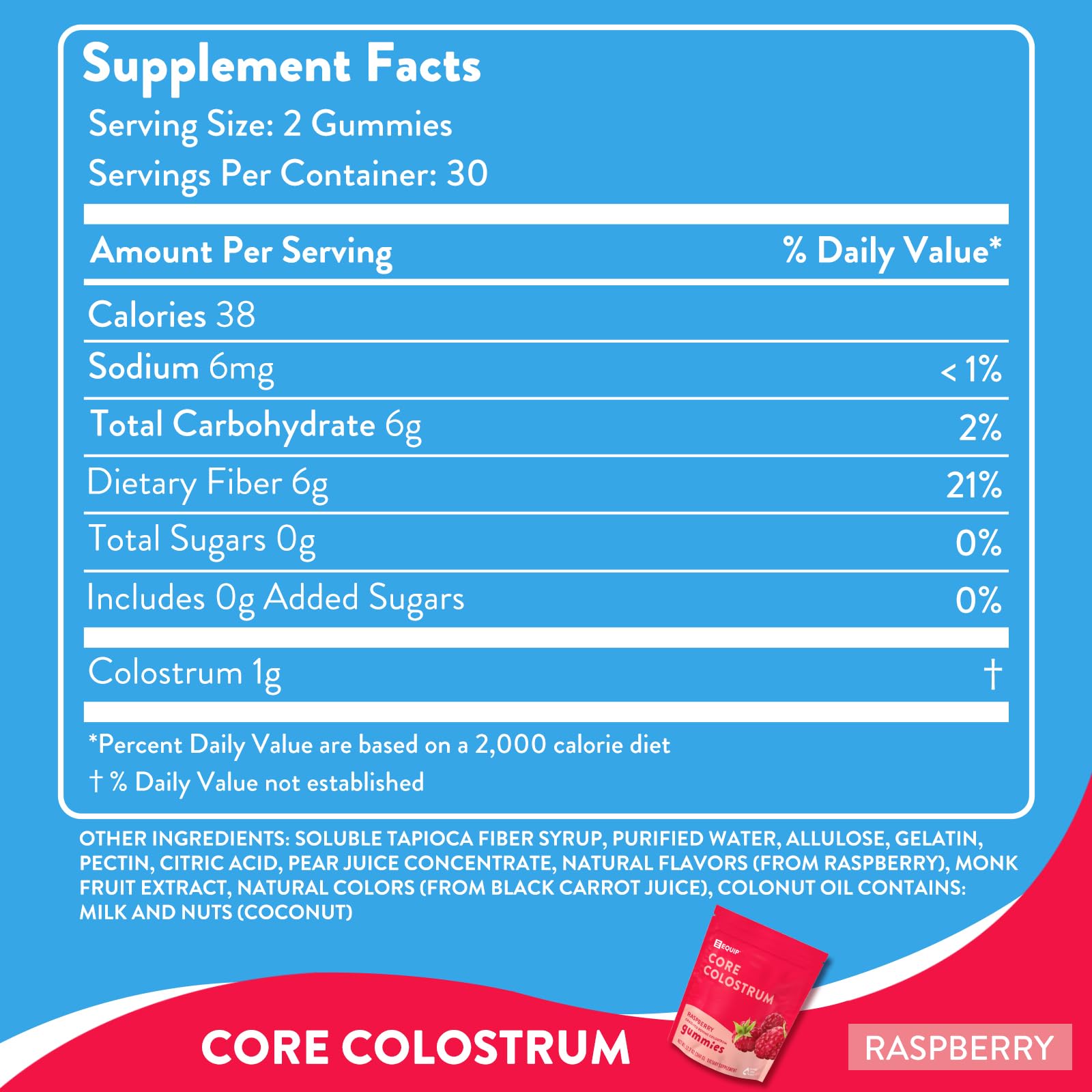 Foto 6 pulgar | Gomitas De Calostro Supplement Equip Foods Core 60 Unidades - Venta Internacional.