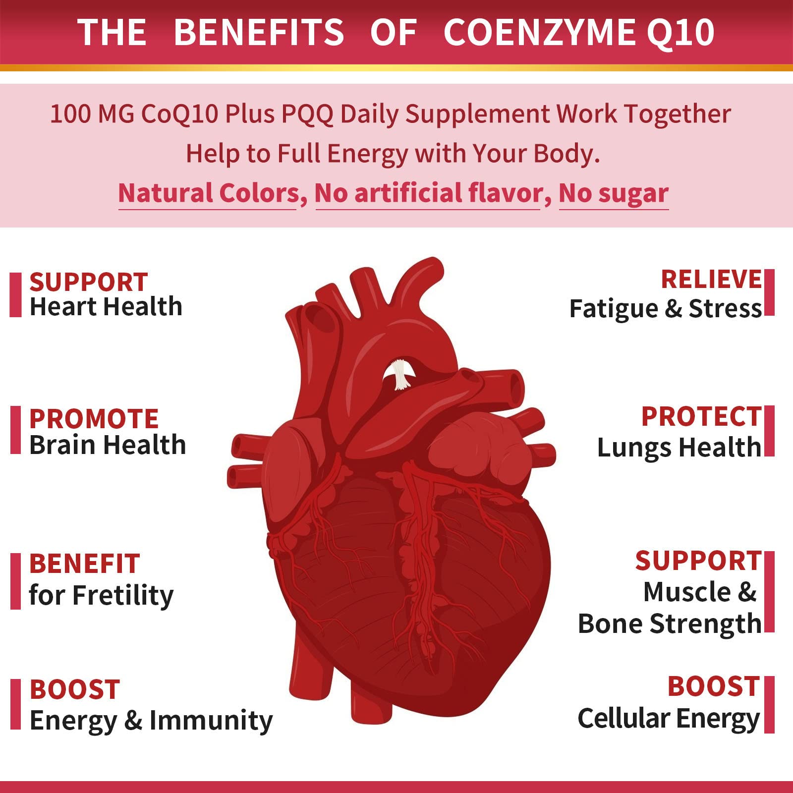Foto 4 | Suplemento De Cápsulas Blandas Zebora Coq10 De 100 Mg Con Pqq, Bioperine Y Omega-3 - Venta Internacional.