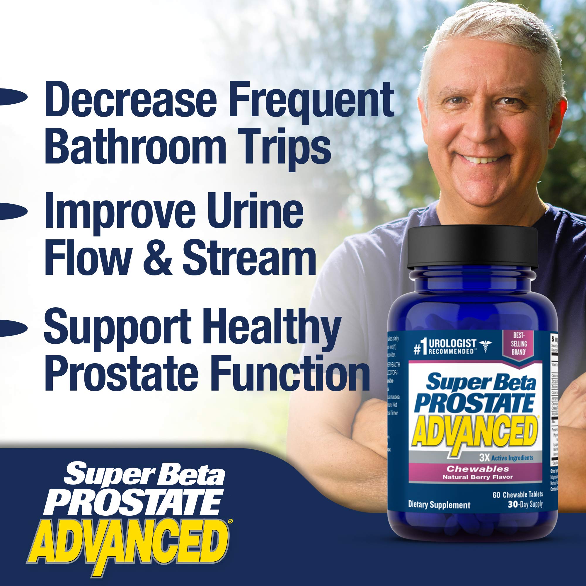 Foto 6 pulgar | Suplemento New Vitality Super Beta Prostate Advanced, Masticable - Venta Internacional.