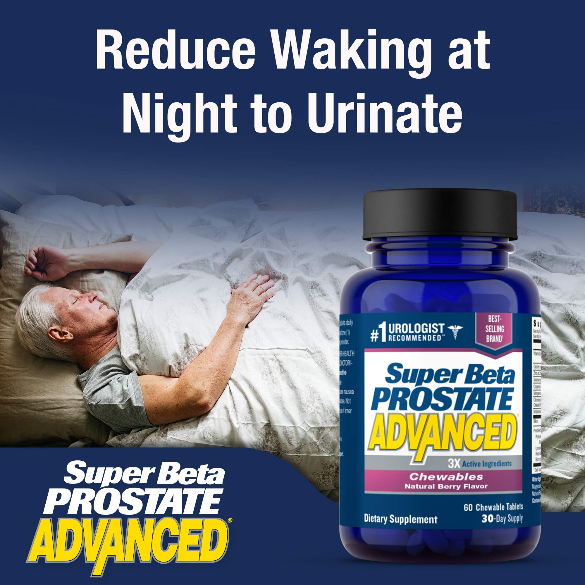 Foto 8 pulgar | Suplemento New Vitality Super Beta Prostate Advanced, Masticable - Venta Internacional.