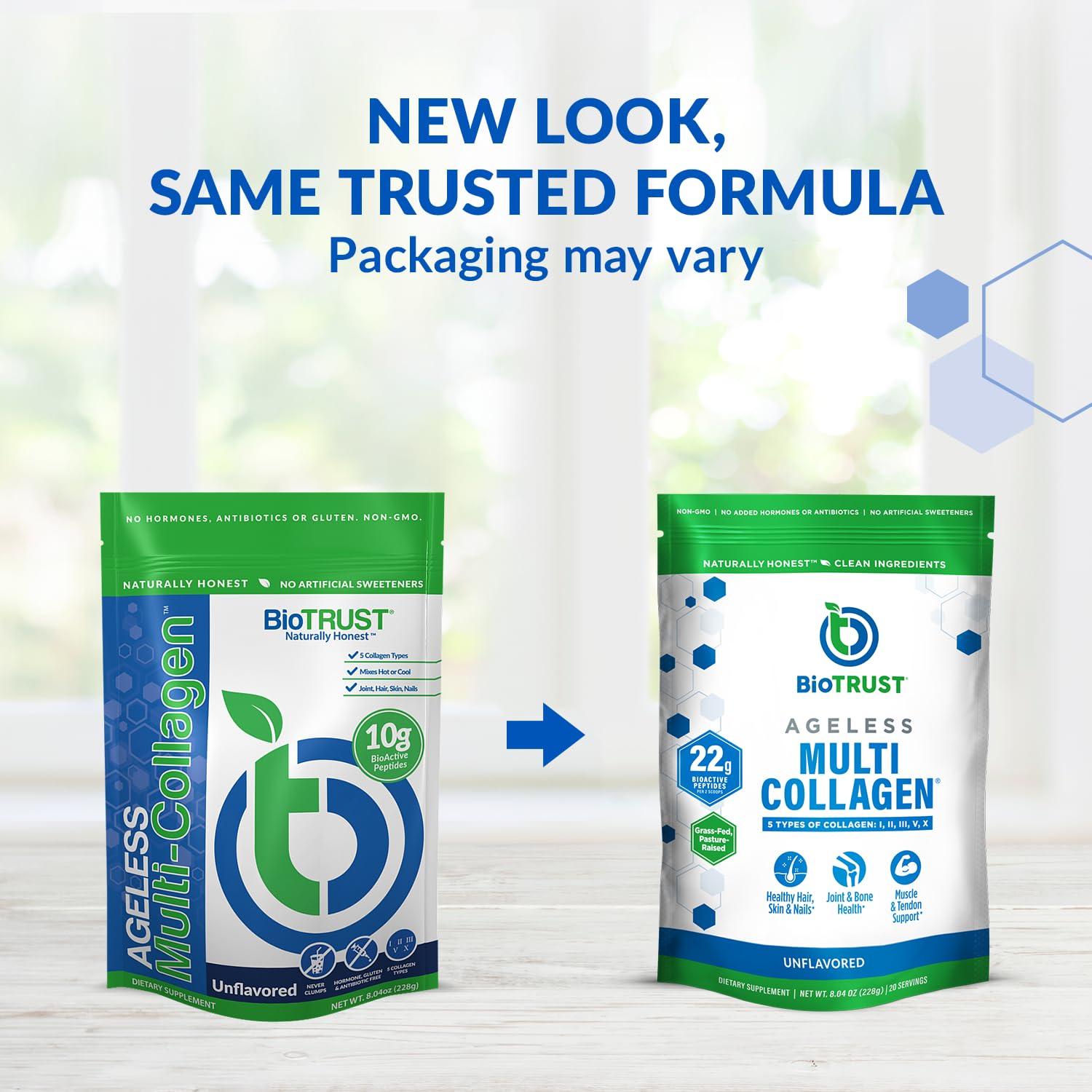 Foto 3 pulgar | Proteína de Colágeno en Polvo Biotrust Ageless Multi 10 G Paquete de 2 - Venta Internacional