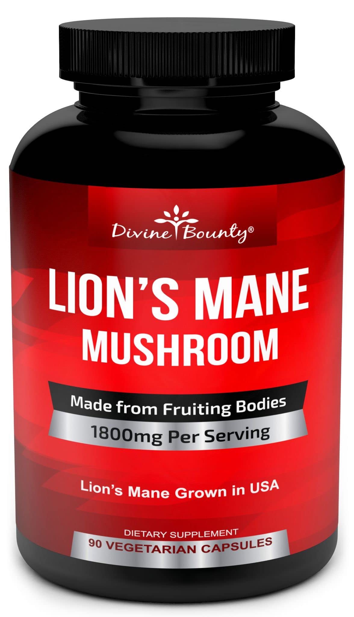 Foto 2 pulgar | Suplemento Divine Bounty Organic Lions Mane 1800 Mg 90 Cápsulas - Venta Internacional.