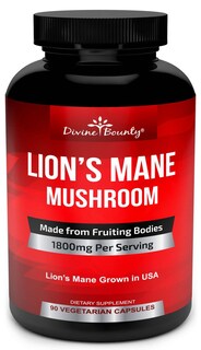 Foto 1 | Suplemento Divine Bounty Organic Lions Mane 1800 Mg 90 Cápsulas - Venta Internacional.