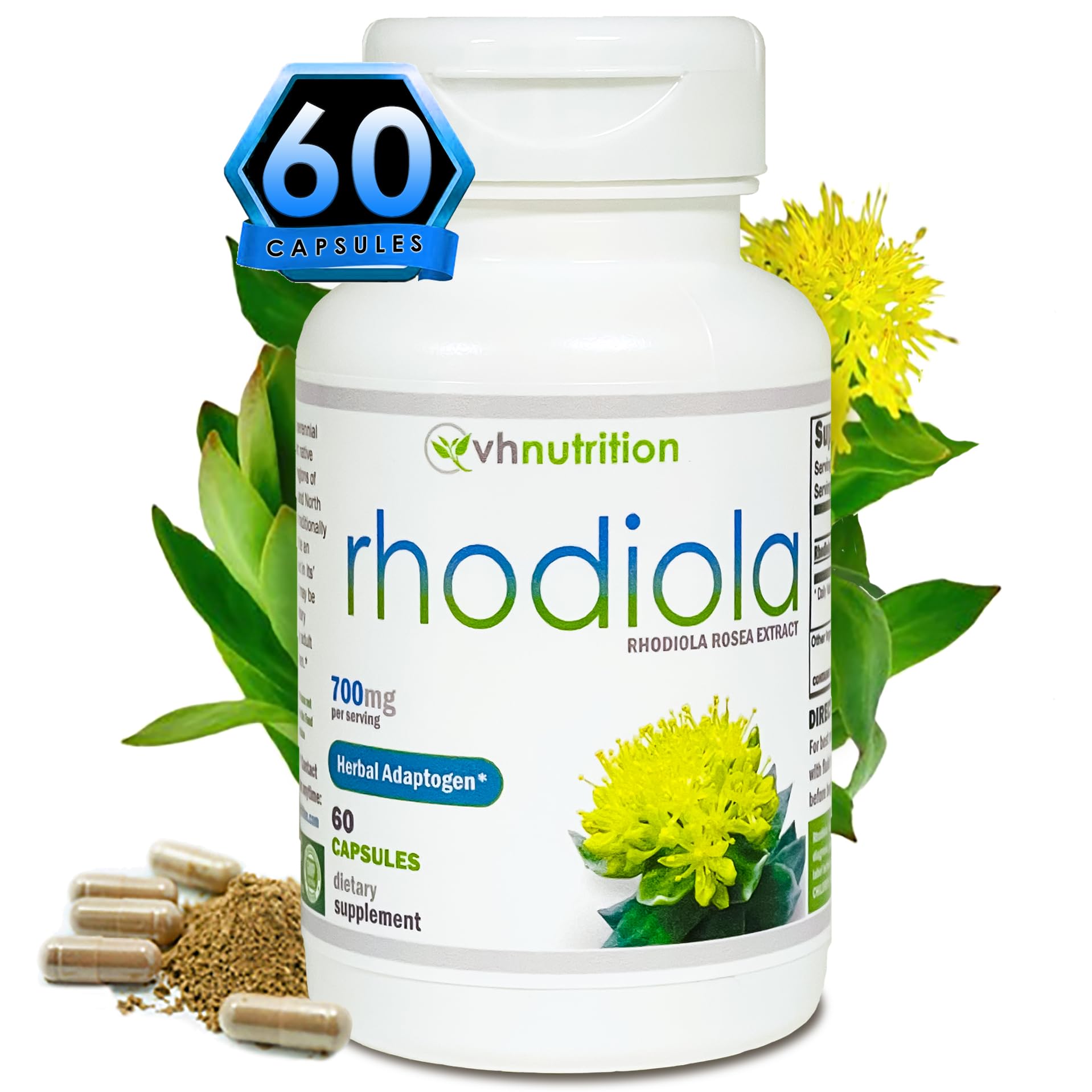 Foto 2 pulgar | Suplemento Vh Nutrition Rhodiola Rosea 60 Cápsulas - Venta Internacional