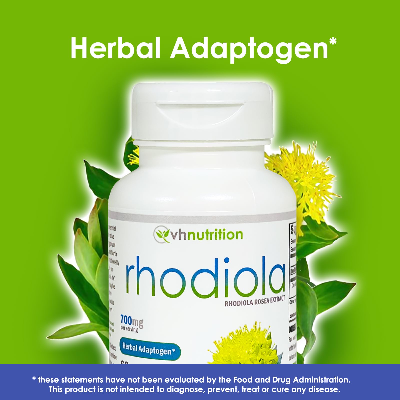 Foto 4 pulgar | Suplemento Vh Nutrition Rhodiola Rosea 60 Cápsulas - Venta Internacional