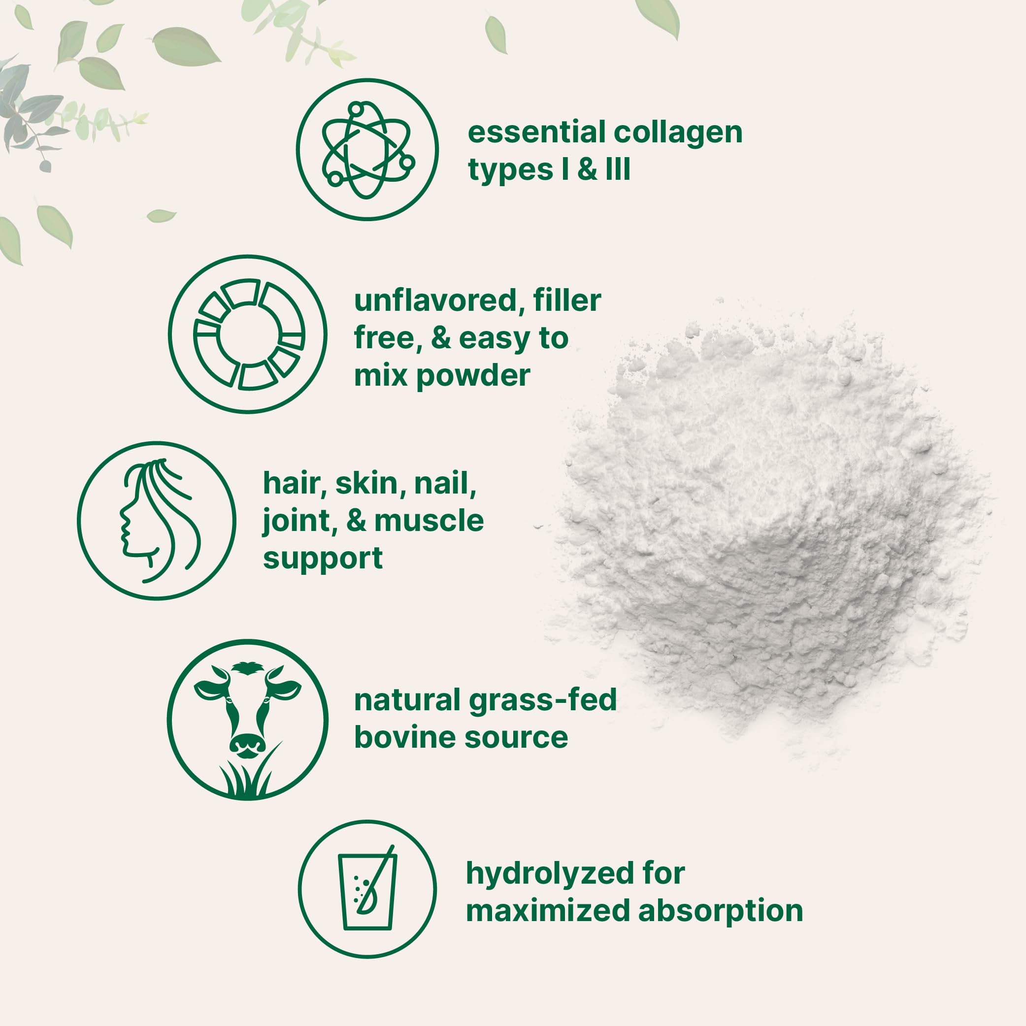 Foto 4 pulgar | Microingredientes De Péptidos De Colágeno En Polvo 454 g- Venta Internacional