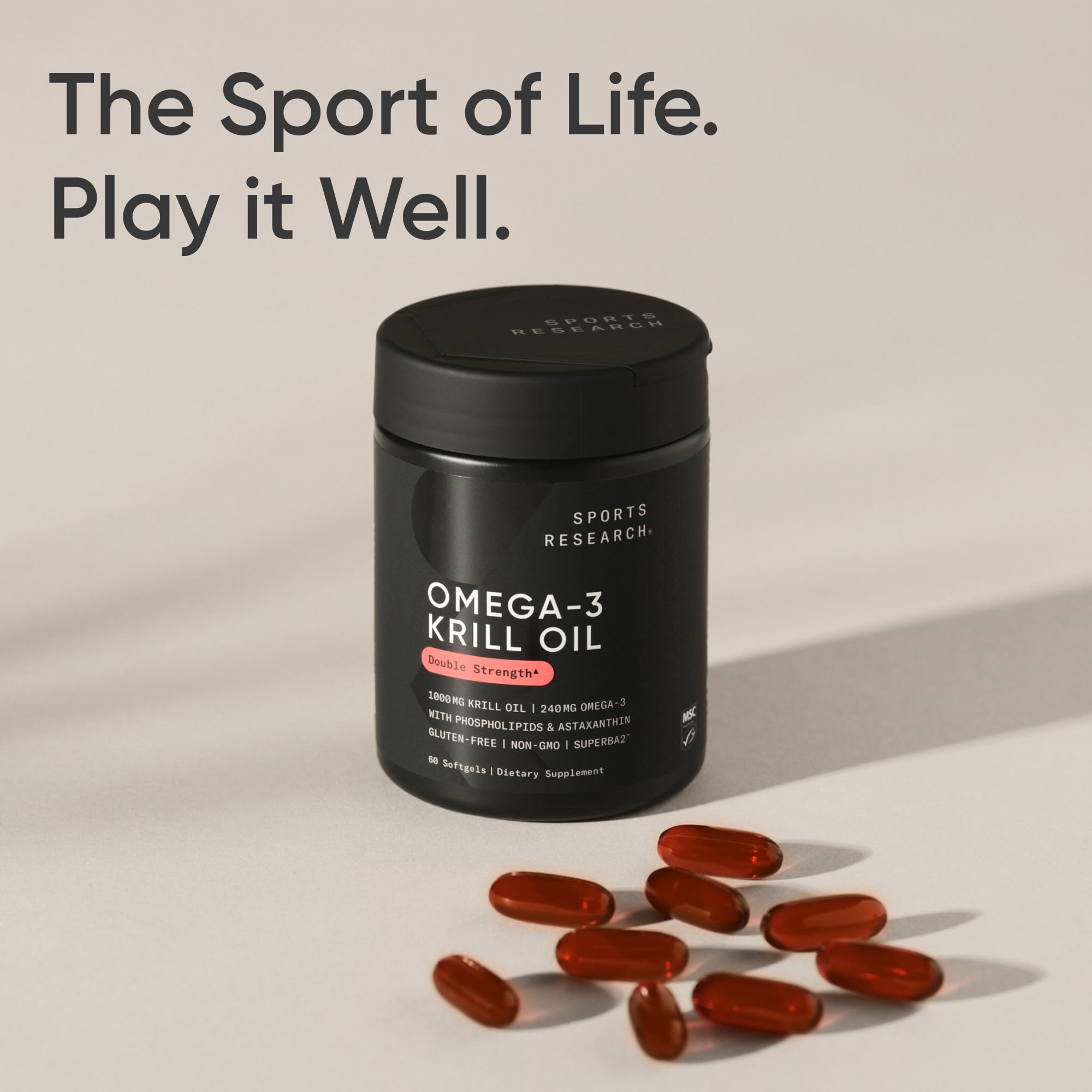 Foto 7 pulgar | Suplemento De Aceite De Krill Antártico Sports Research, 1000 Mg, 60 Cápsulas - Venta Internacional.