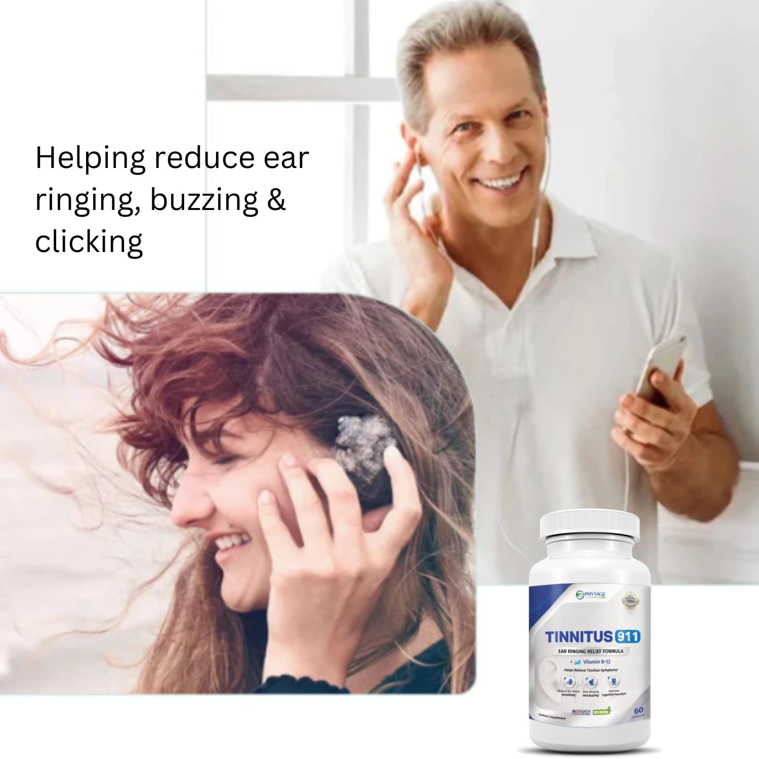 Foto 3 pulgar | Suplemento para Aliviar Tinnitus | 911 Phytage Labs - Venta Internacional