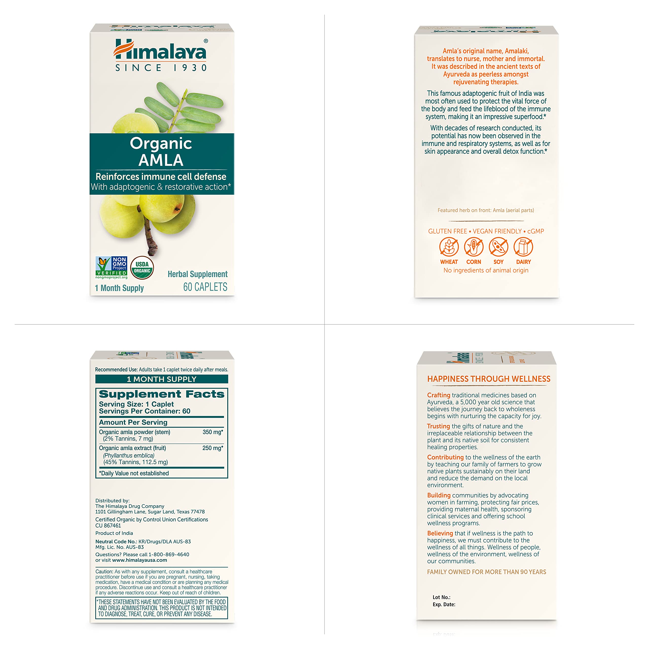 Foto 7 pulgar | Suplemento Antioxidante Natural Amla Organic Himalaya 60 Cápsulas - Venta Internacional.