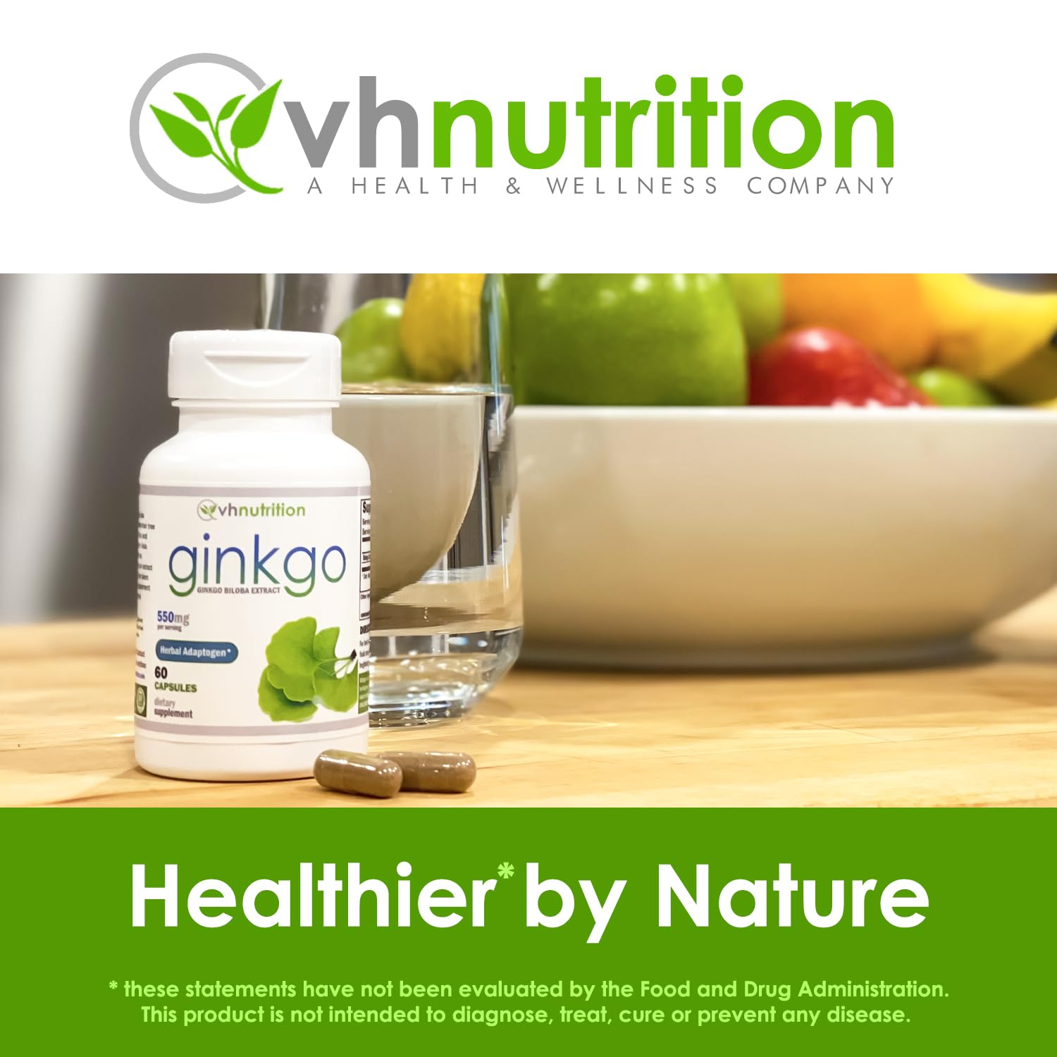 Foto 8 pulgar | Suplemento Vh Nutrition Ginkgo Biloba 60 Cápsulas - Venta Internacional