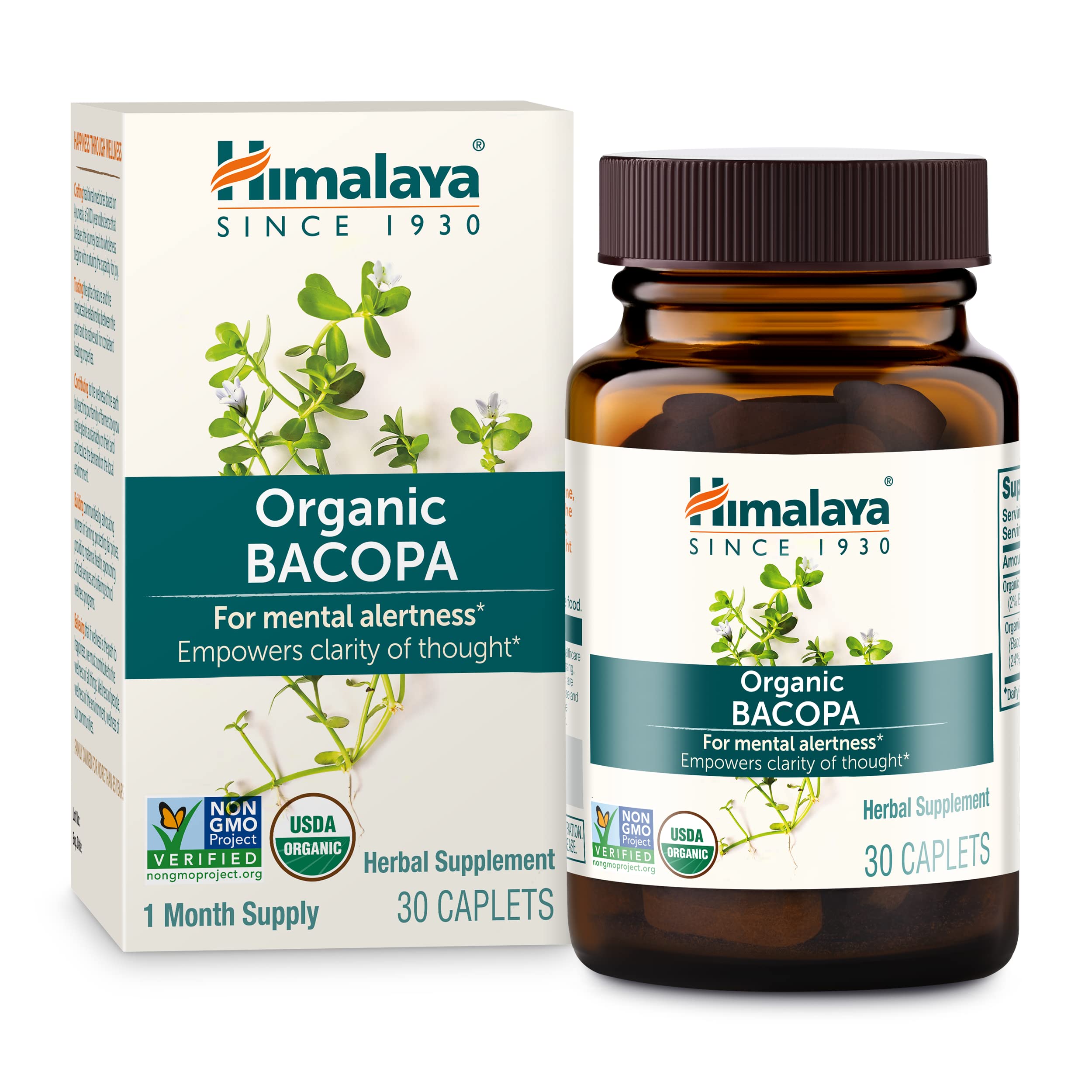 Foto 2 pulgar | Suplemento Orgánico Himalaya Bacopa Monnieri 750 Mg 30 Cápsulas - Venta Internacional.