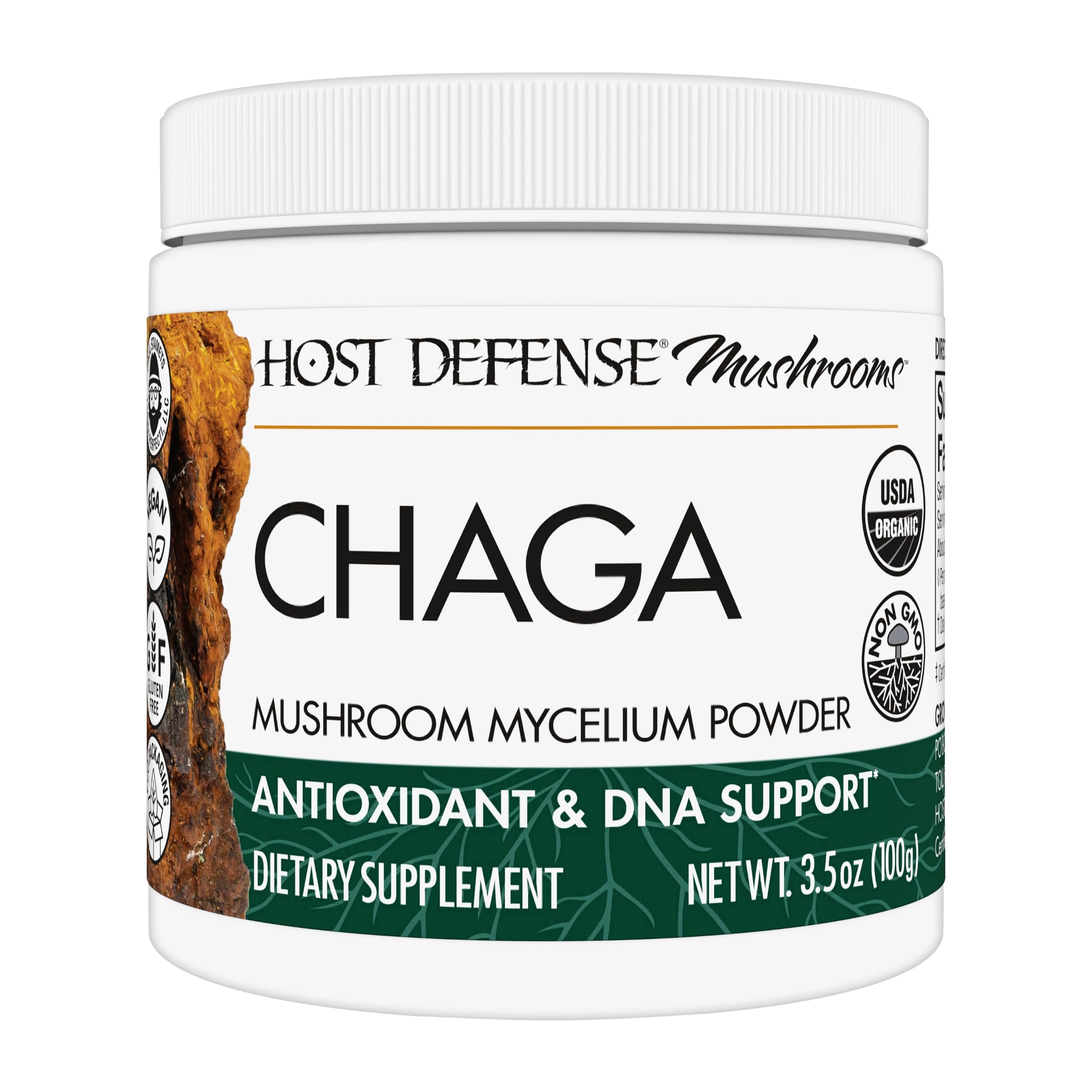 Foto 2 pulgar | Suplemento de Hongos Host Defense Chaga Powder 100 Ml - Venta Internacional