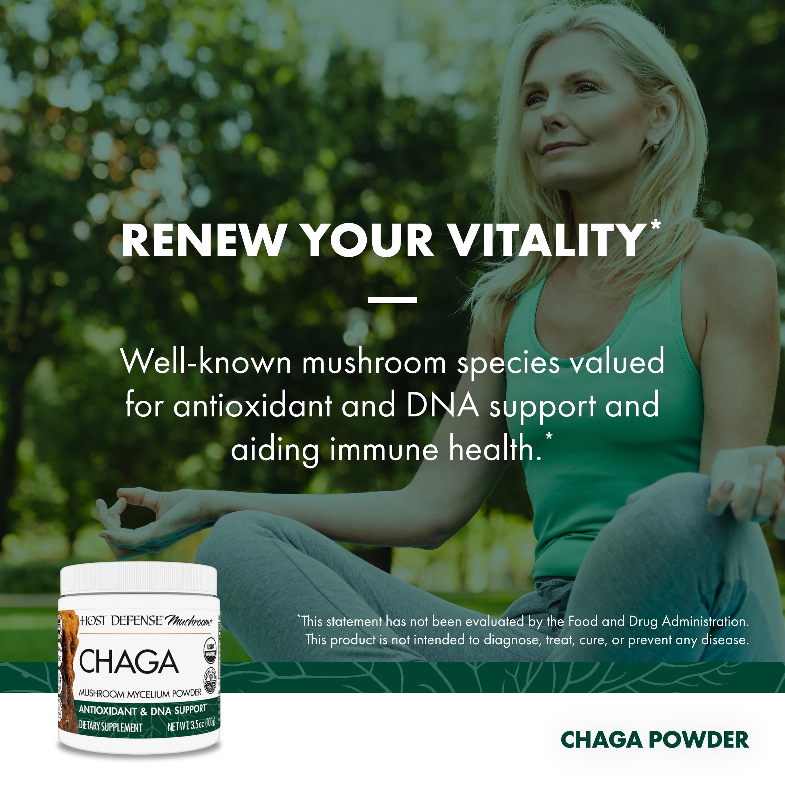 Foto 4 pulgar | Suplemento de Hongos Host Defense Chaga Powder 100 Ml - Venta Internacional