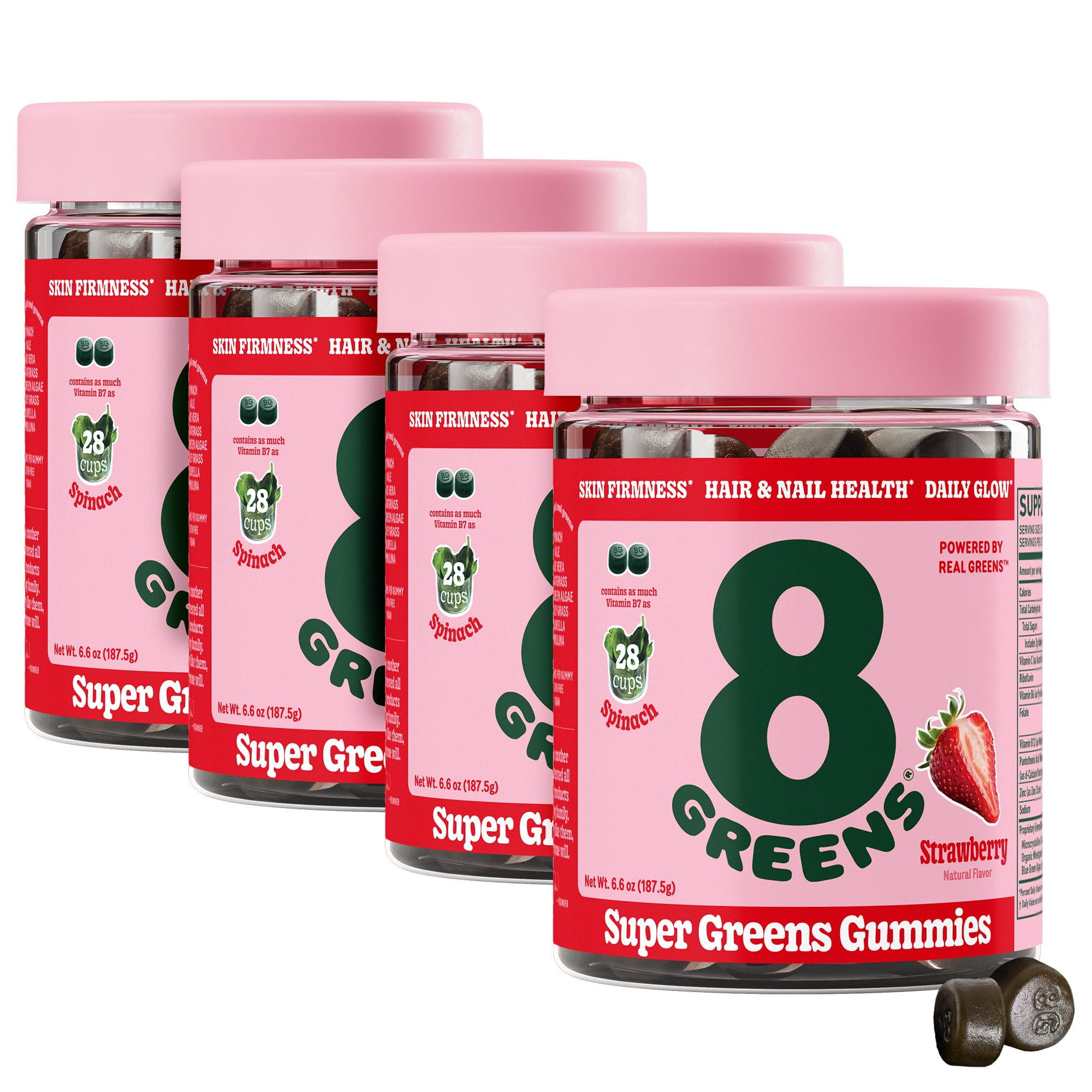 Foto 2 pulgar | Gomitas de Belleza Supergreens con Colágeno y Biotina para una Piel Radiante 200 Unidades - Venta Internacional