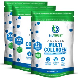 Foto 1 | Colágeno en Polvo Biotrust Ageless Multi 5 Tipos Paquete de 3 - Venta Internacional
