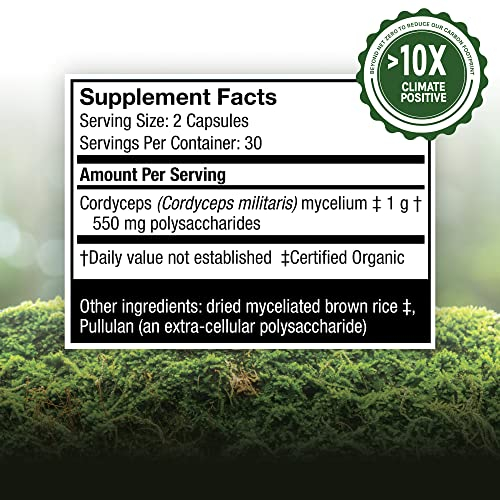 Foto 6 pulgar | Suplemento Host Defense Cordyceps 60 Cápsulas sin Sabor - Venta Internacional