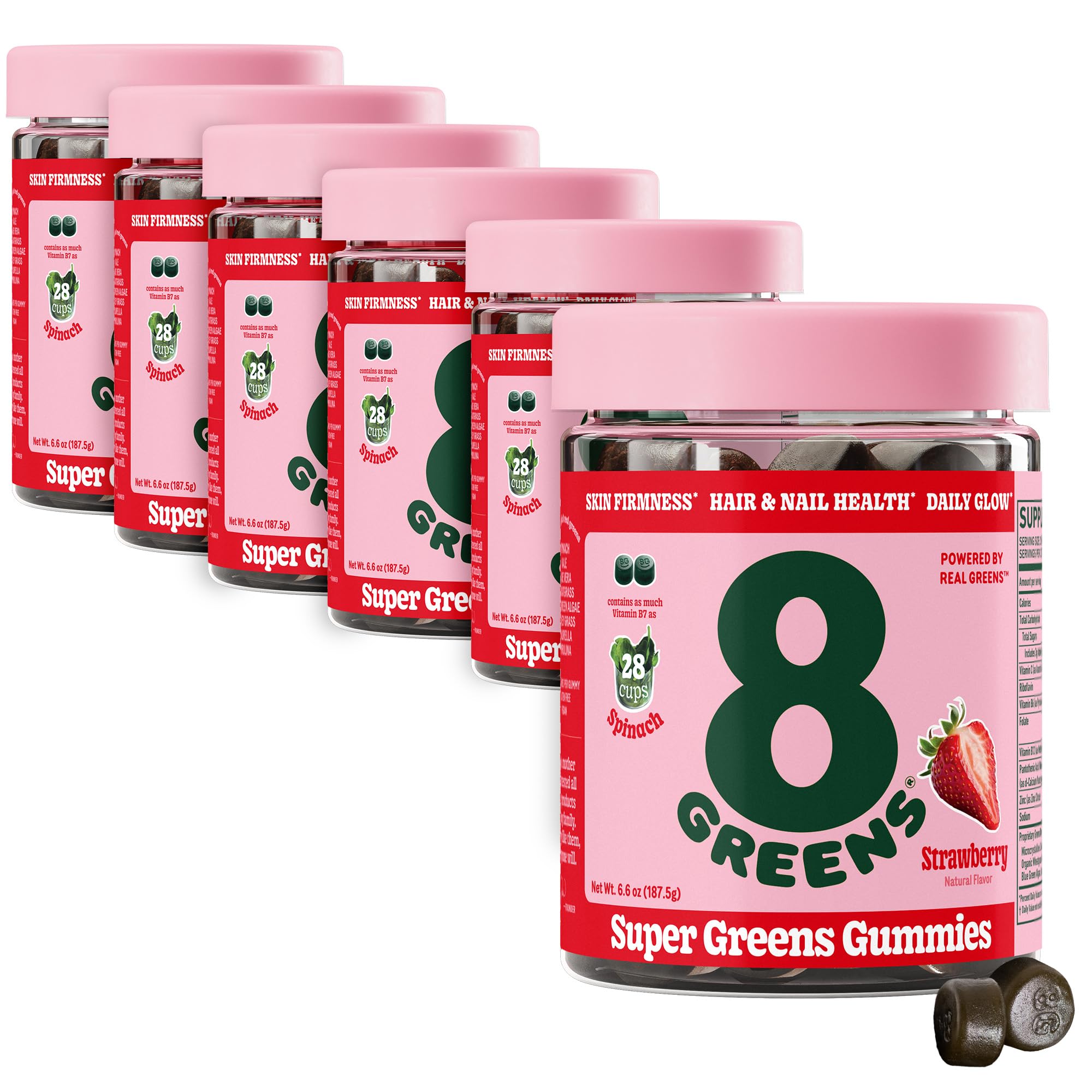 Foto 2 pulgar | Gomitas Supergreens con Colágeno y Biotina para una piel radiante 300 unidades - Venta Internacional