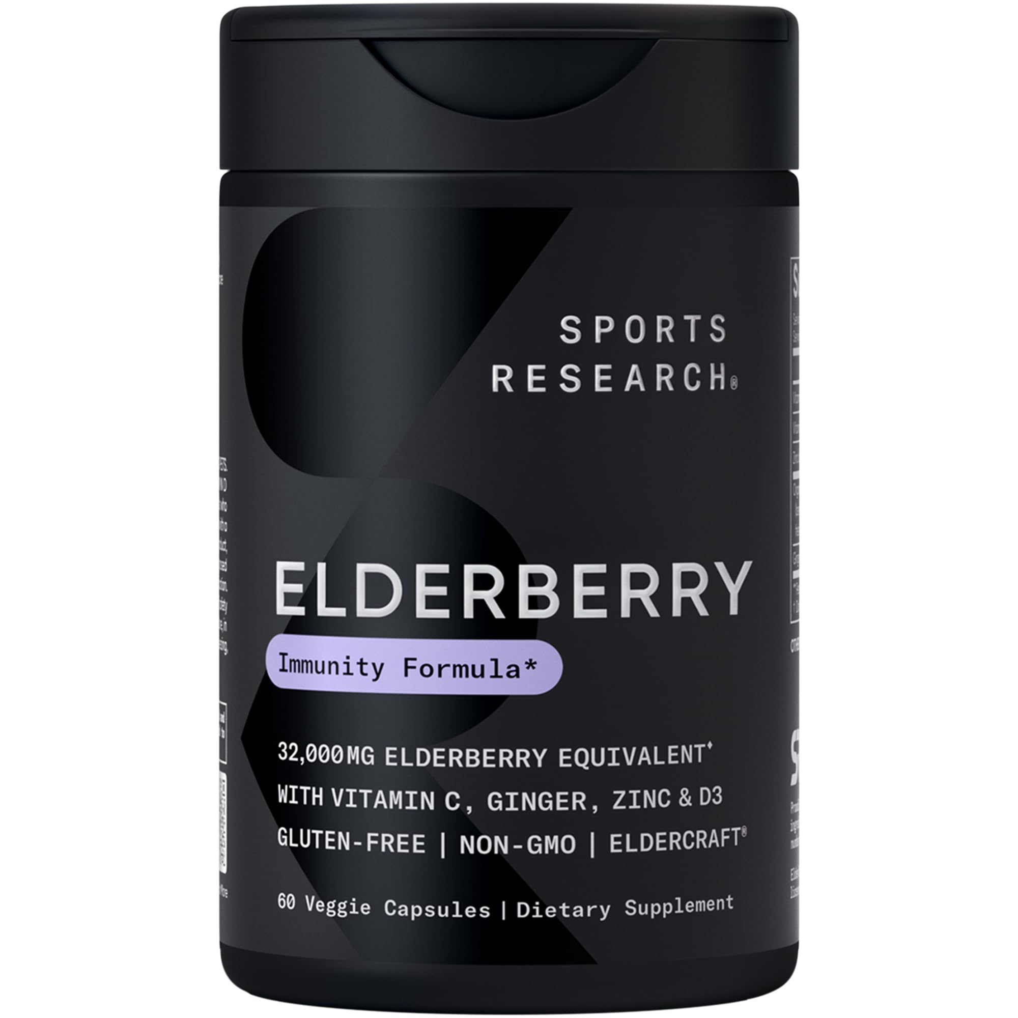 Foto 2 pulgar | Suplemento Sports Research Elderberry + D3 5000 Ui con Zinc - Venta Internacional