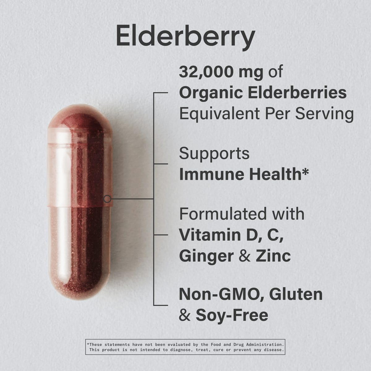 Foto 3 pulgar | Suplemento Sports Research Elderberry + D3 5000 Ui con Zinc - Venta Internacional