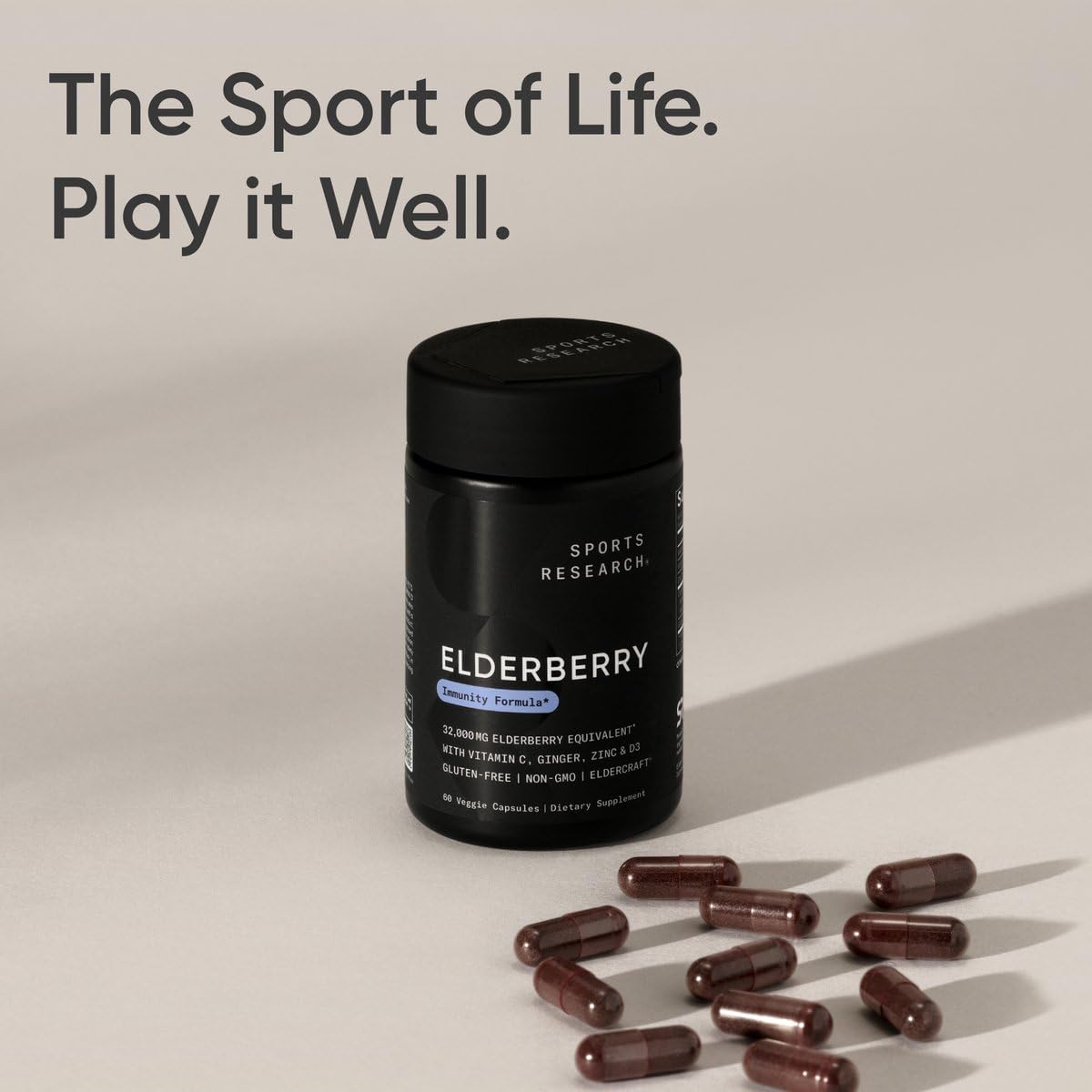 Foto 7 | Suplemento Sports Research Elderberry + D3 5000 Ui con Zinc - Venta Internacional