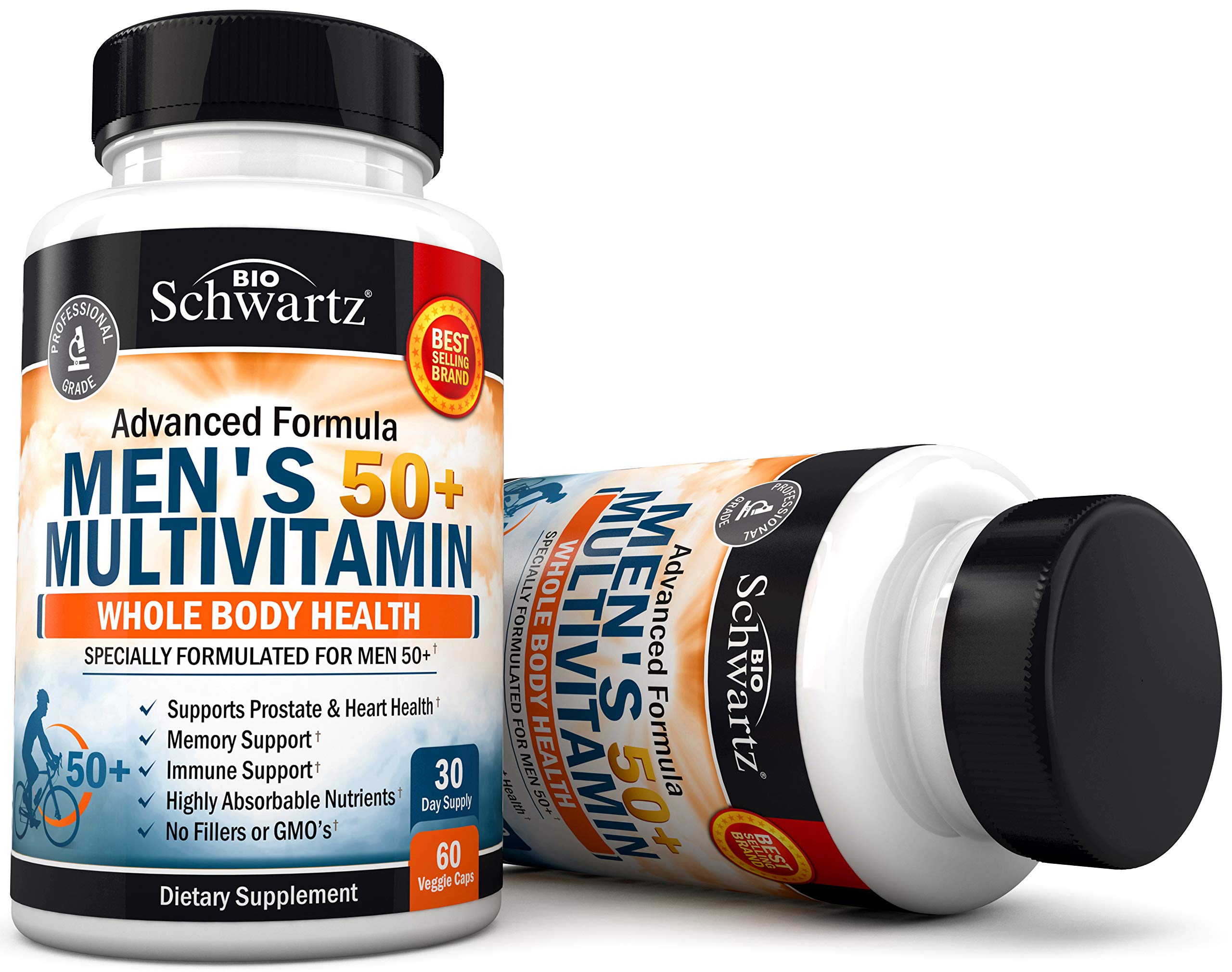 Foto 7 pulgar | Suplemento Multivitamínico BioSchwartz Men 50+ Heart Health 60 Cápsulas - Venta Internacional
