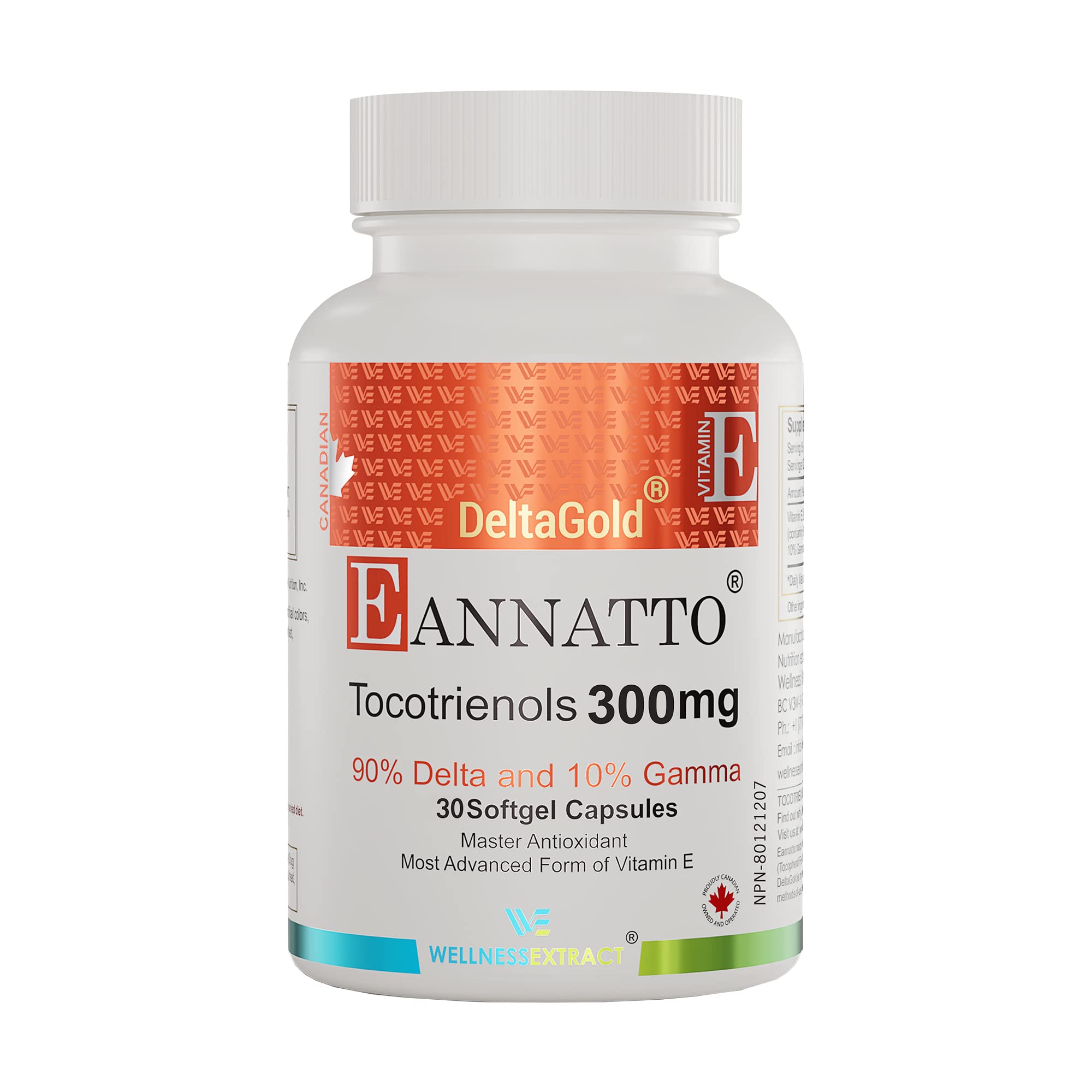 Foto 2 pulgar | Suplemento: Extracto De Bienestar: Annatto, Tocotrienoles, Vitamina E, 300 Mg - Venta Internacional.
