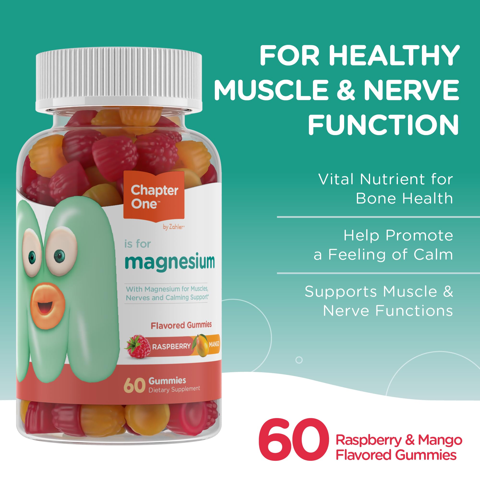 Foto 4 pulgar | Gomitas De Magnesio Zahler Chapter One, 100 Mg Para Niños, 60 Unidades - Venta Internacional.