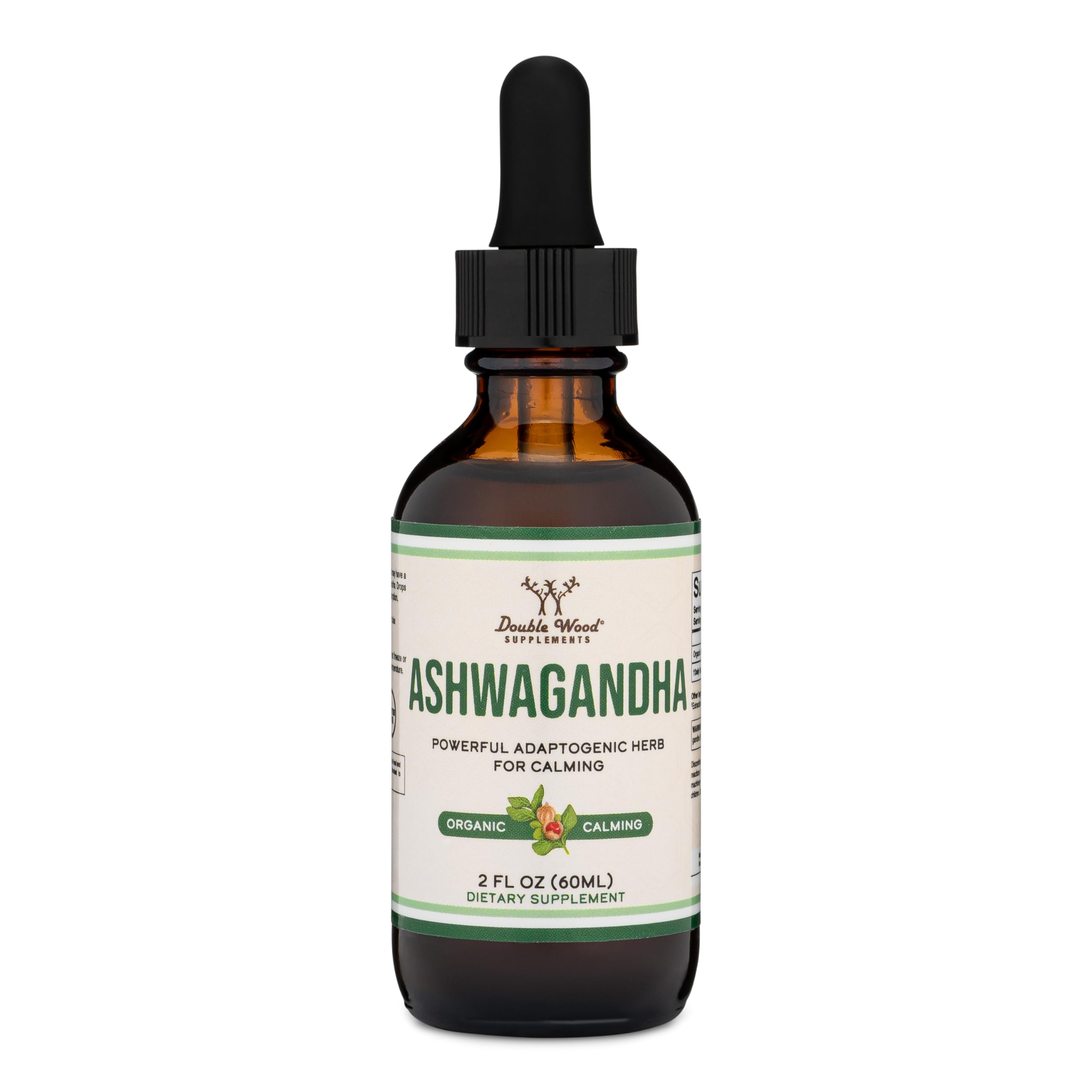Foto 6 pulgar | Suplemento Double Wood Ashwagandha Organic Drops De 1200 Mg - Venta Internacional.
