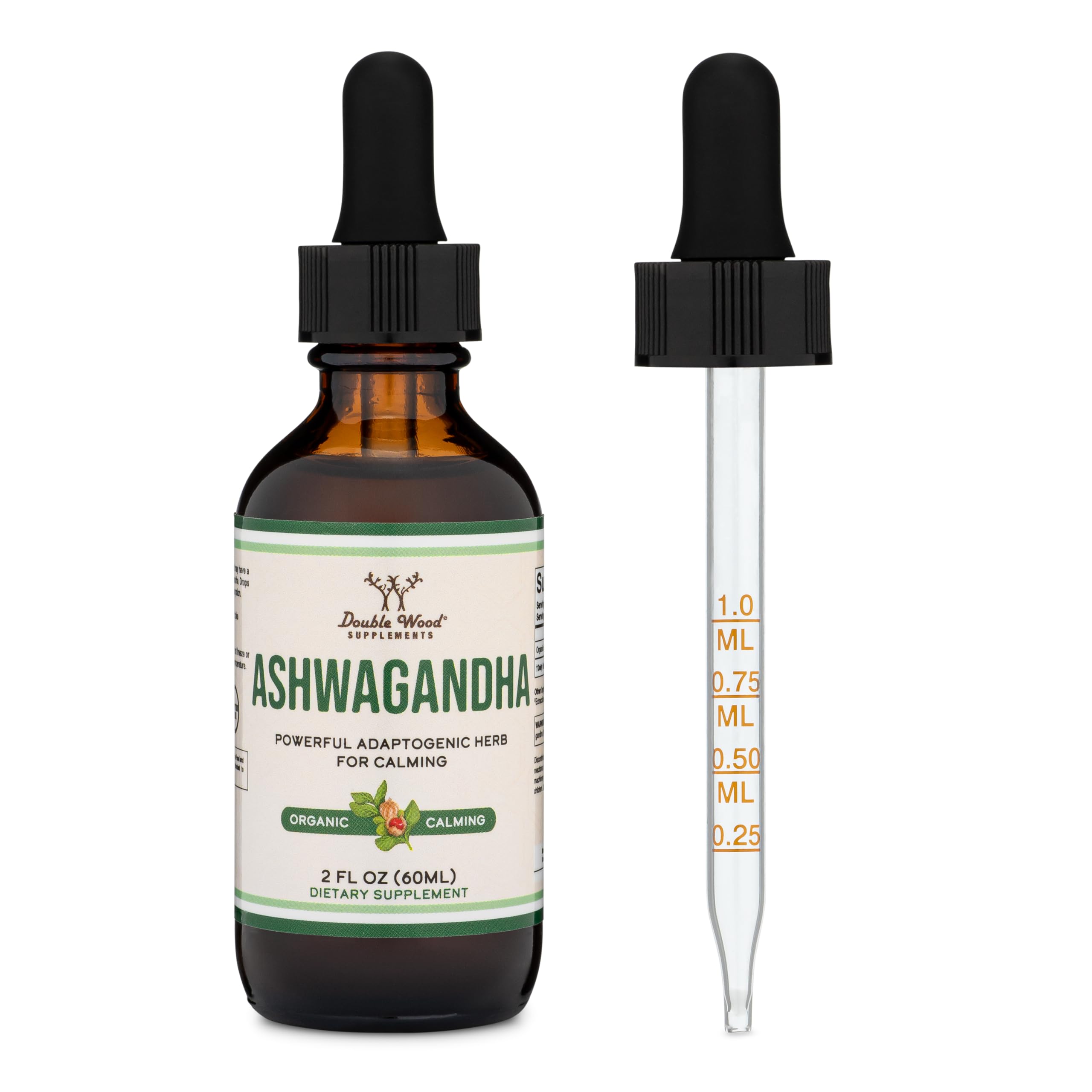 Foto 8 pulgar | Suplemento Double Wood Ashwagandha Organic Drops De 1200 Mg - Venta Internacional.