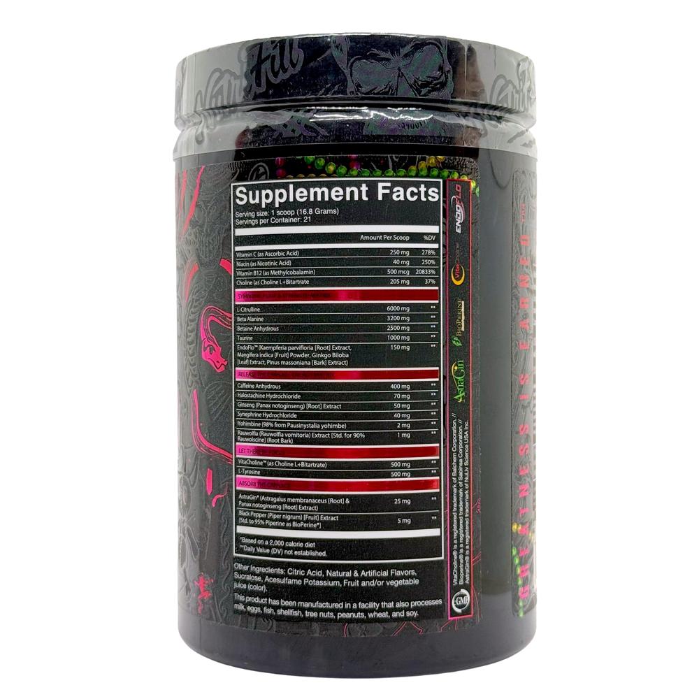 Foto 3 pulgar | Preentreno Carnage 21 Servicios Sabor Rougarou Rage Nutrifitt