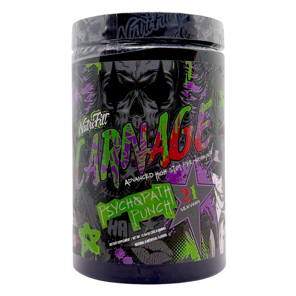 Foto 2 pulgar | Preentreno Carnage 21 Servicios Psychopath Punch Nutrifitt
