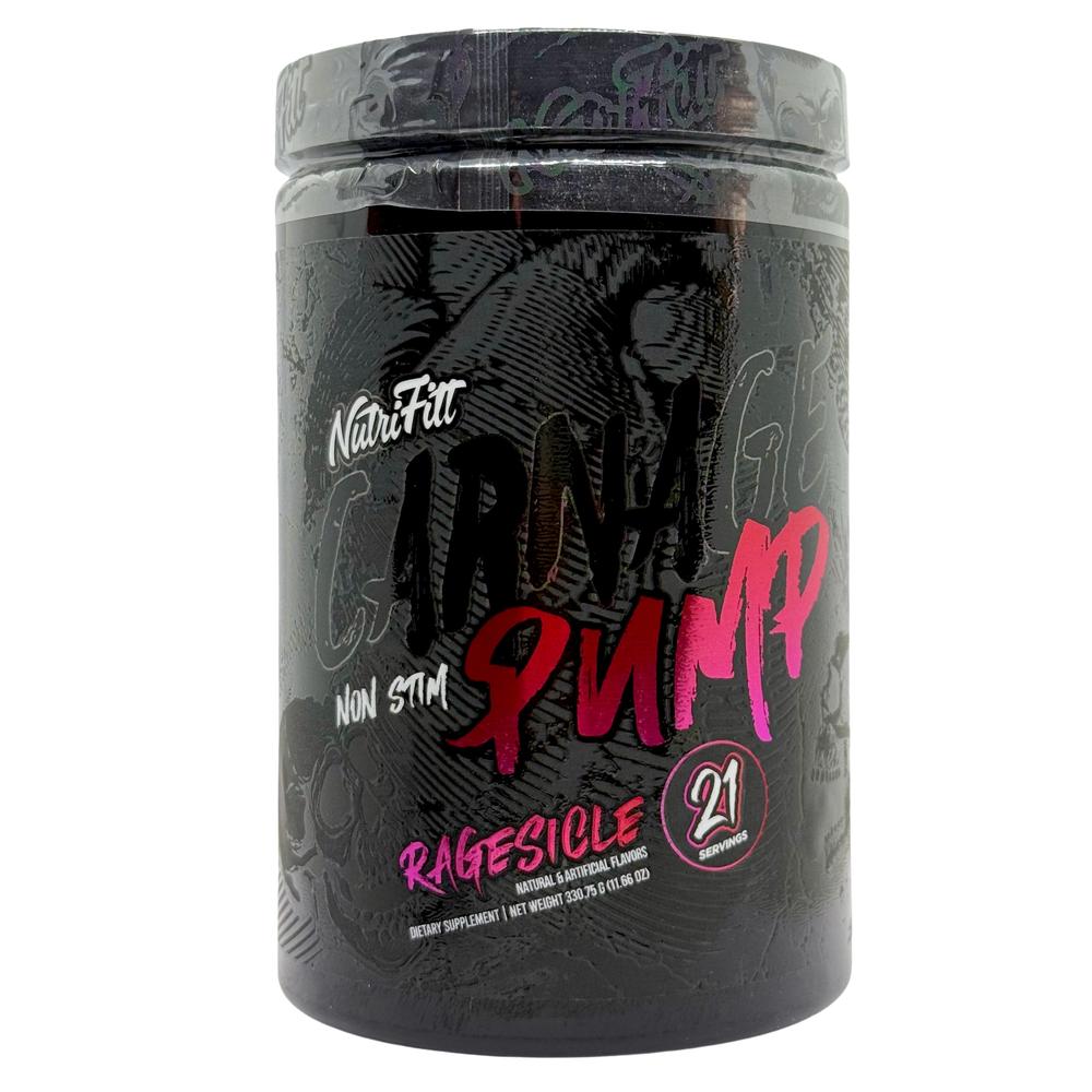 Foto 2 pulgar | Carnage Pump Ragesicle 21 Serv Óxido Nítrico Non Stim Nutrifitt