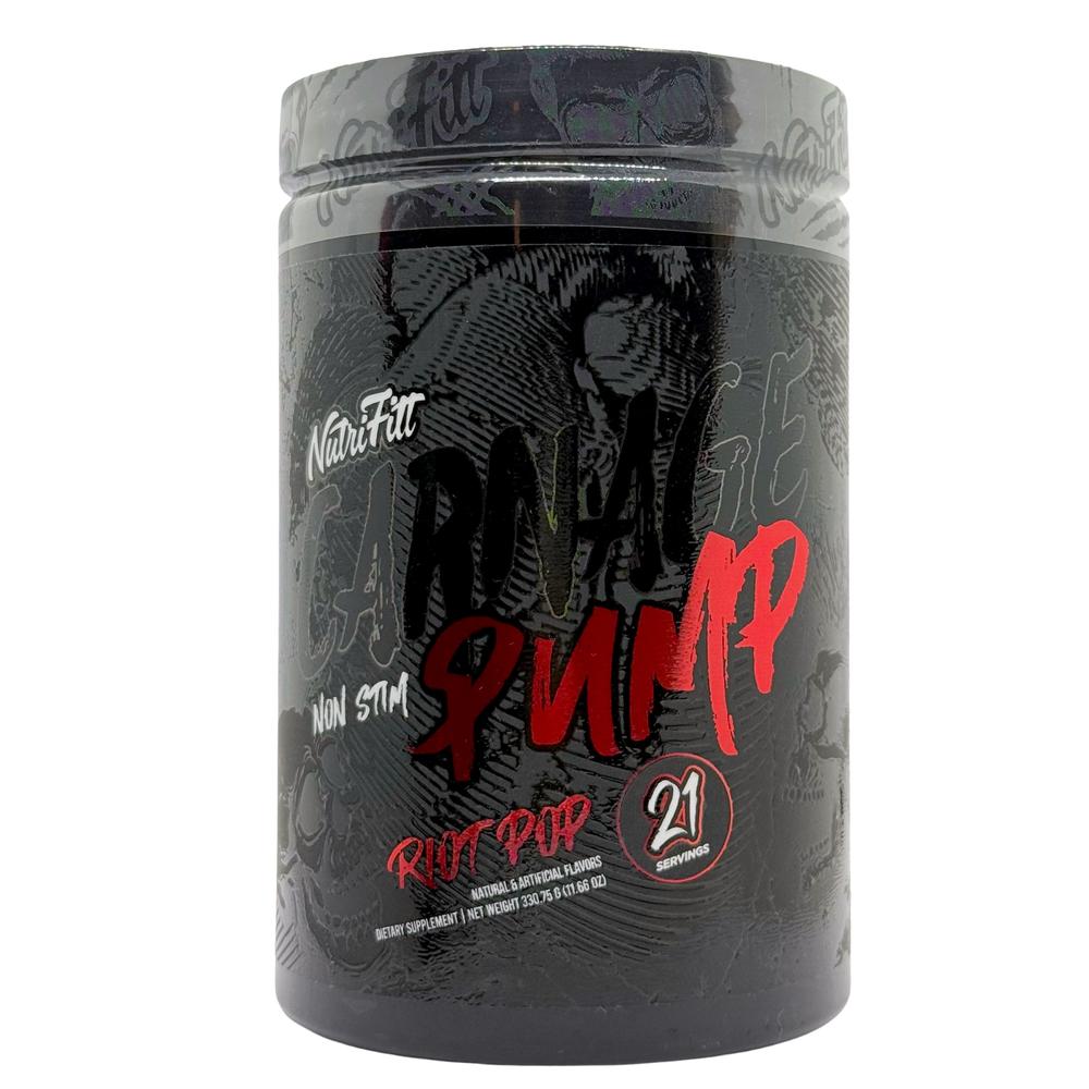 Foto 2 pulgar | Carnage Pump Riot Pop 21 Serv Óxido Nítrico Non Stim Nutrifitt
